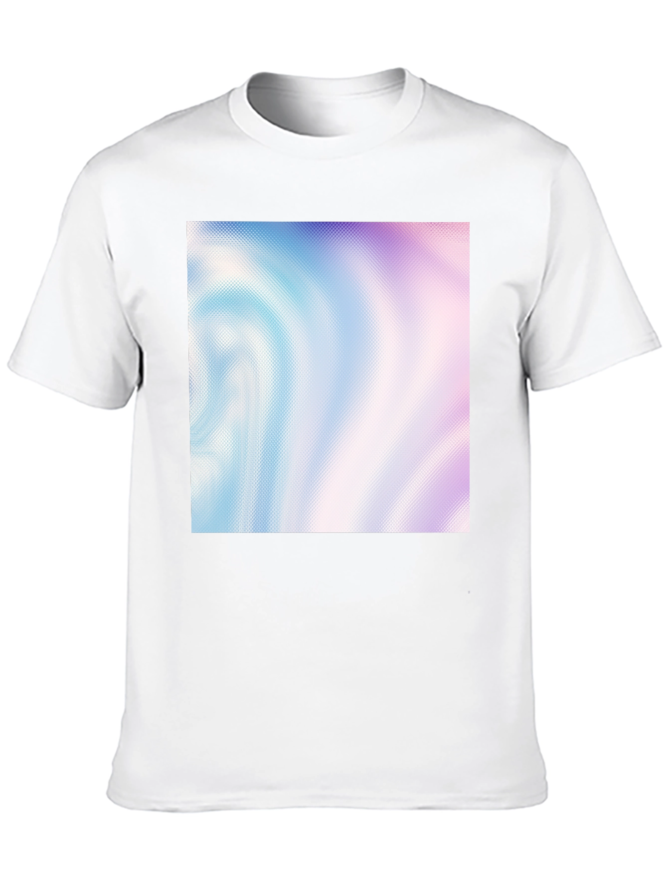 Abstract Swirl Pattern Black T-Shirt