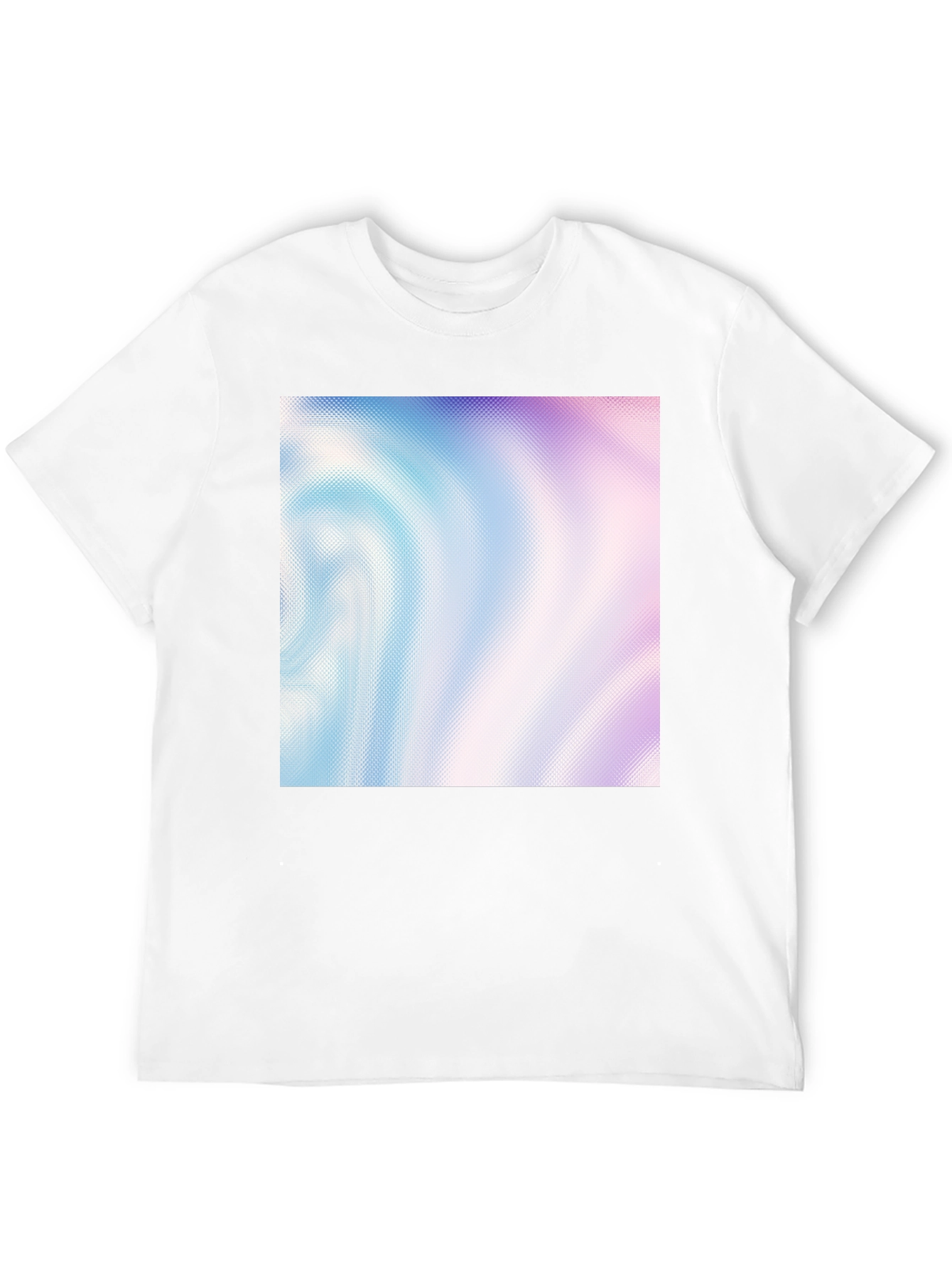 Abstract Swirl Pattern Black T-Shirt