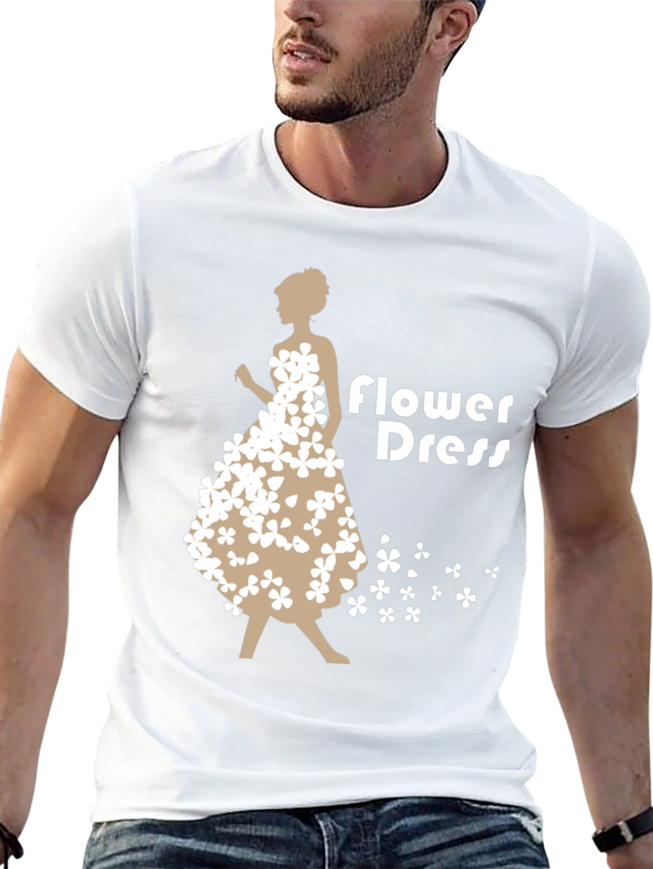 Flower Dress Graphic T-Shirt