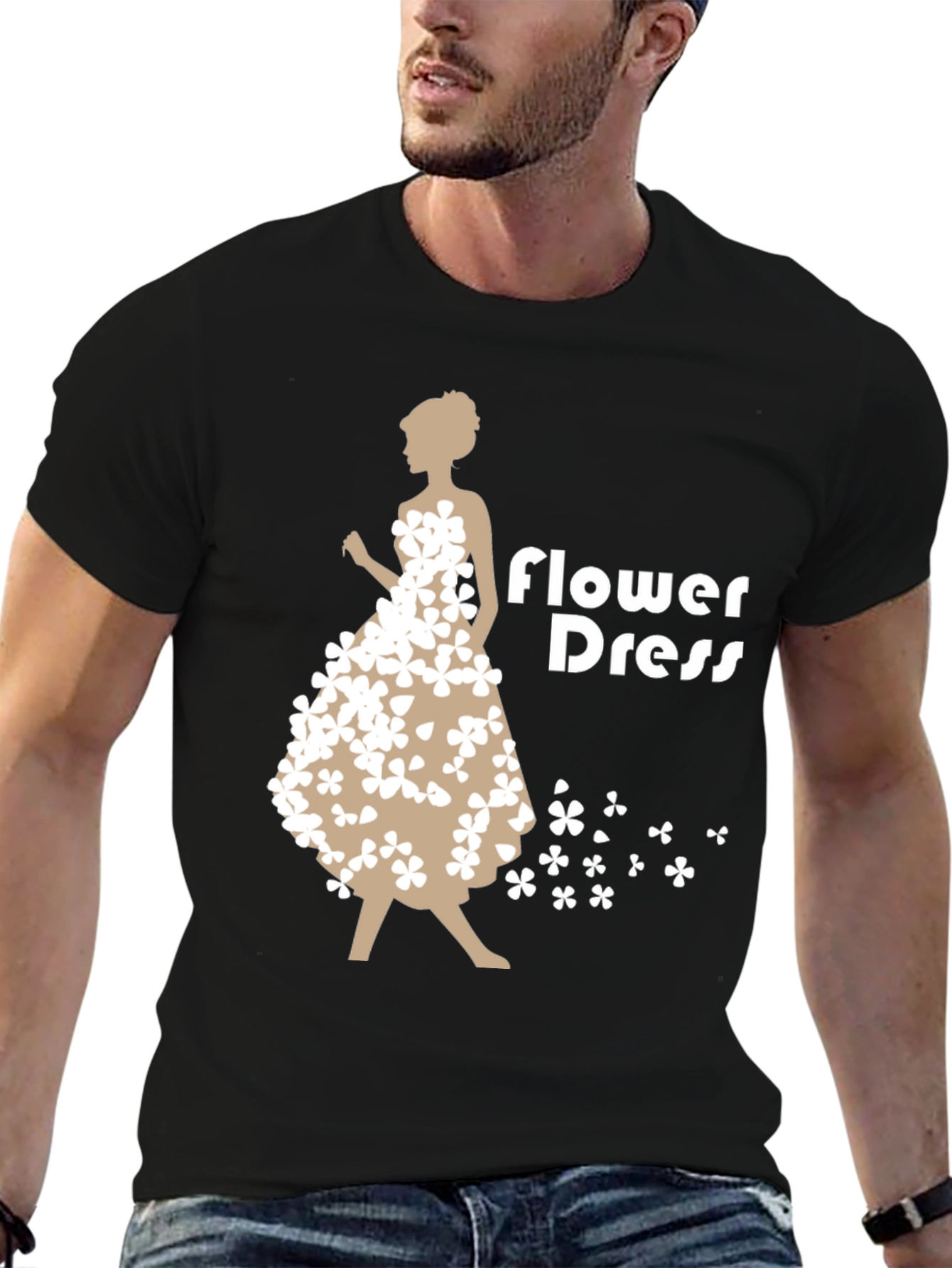 Flower Dress Graphic T-Shirt