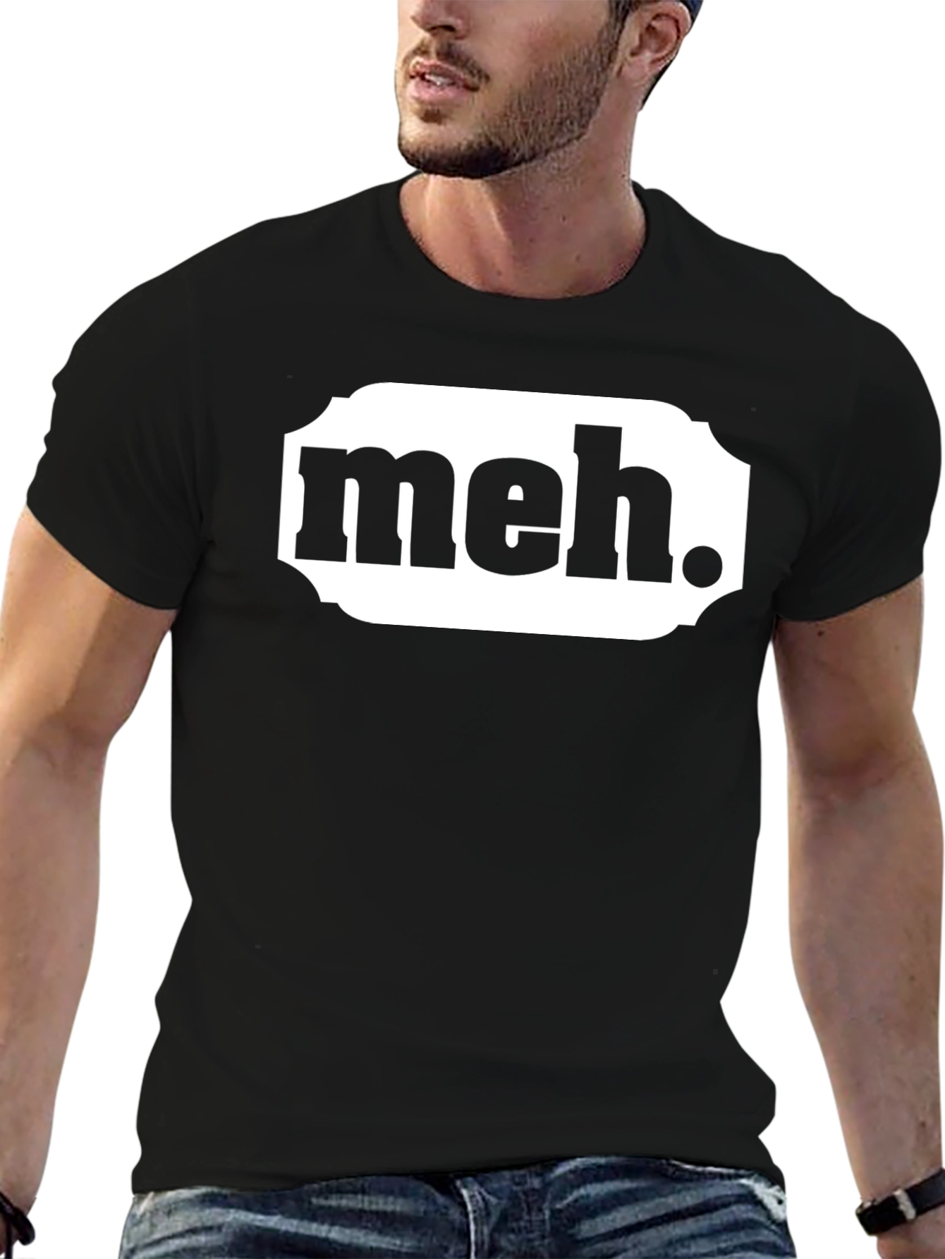 Meh. Graphic T-Shirt - Casual Sarcastic Tee
