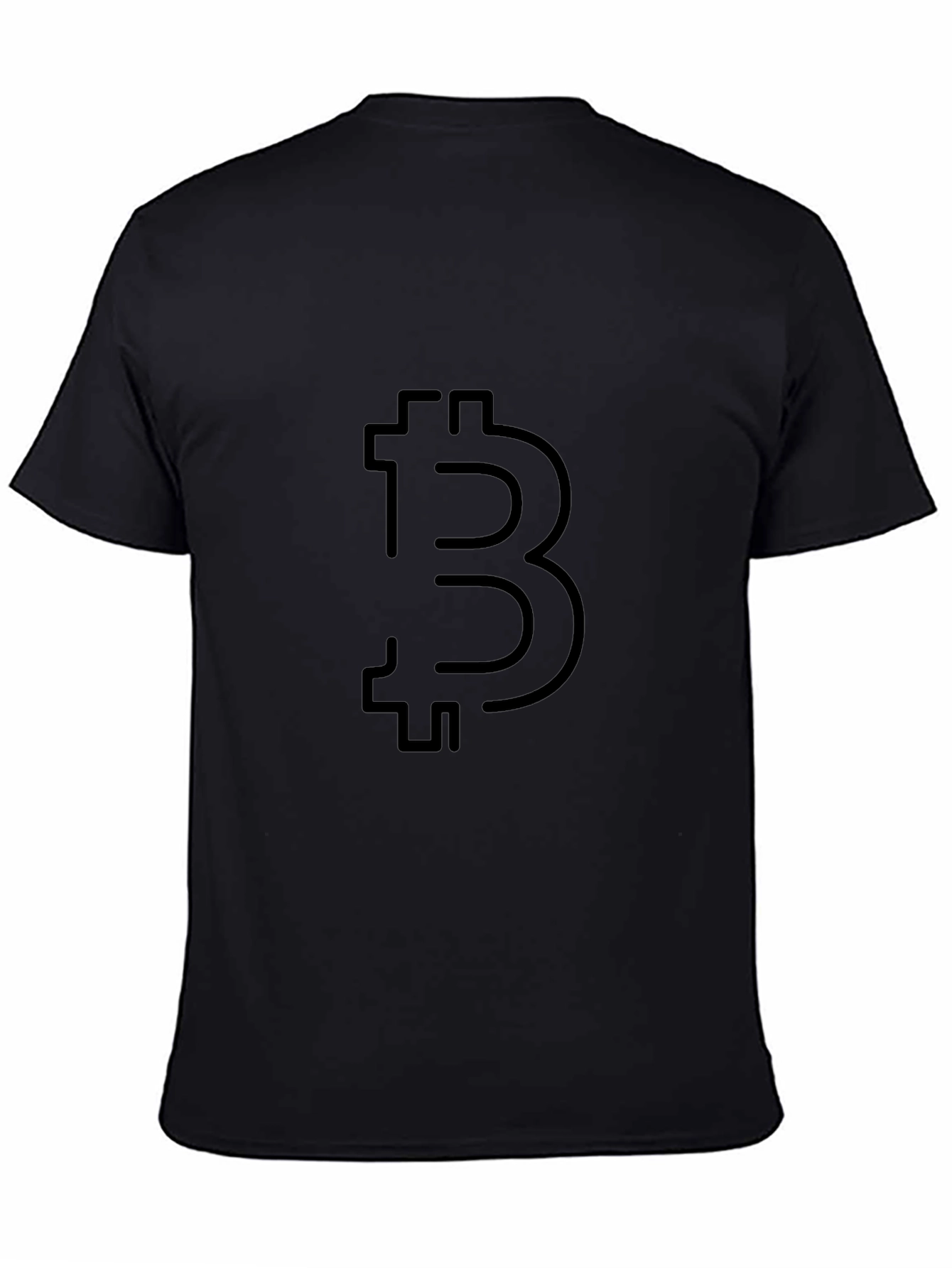 Bitcoin Symbol Black T-Shirt - Crypto Currency Tee