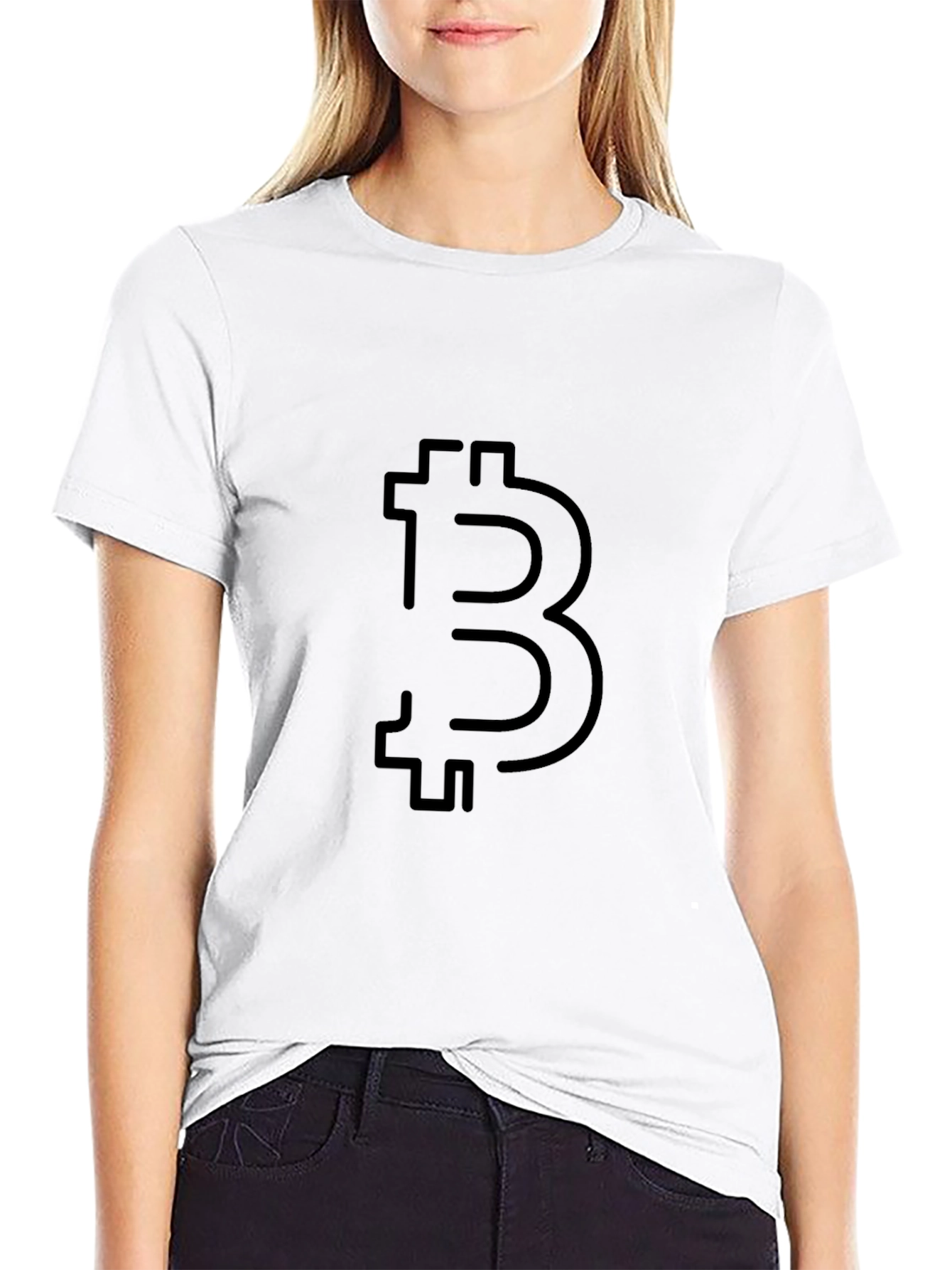Bitcoin Symbol Black T-Shirt - Crypto Currency Tee