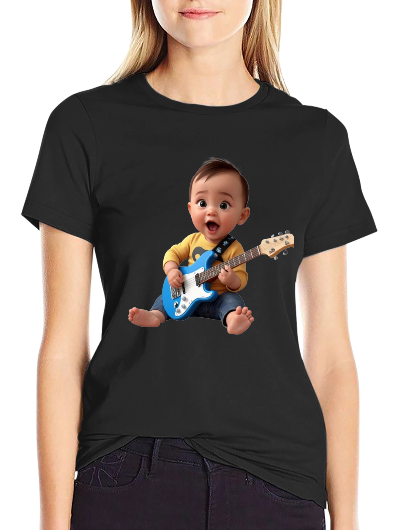 Baby Guitarist T-Shirt: Rock Star Style