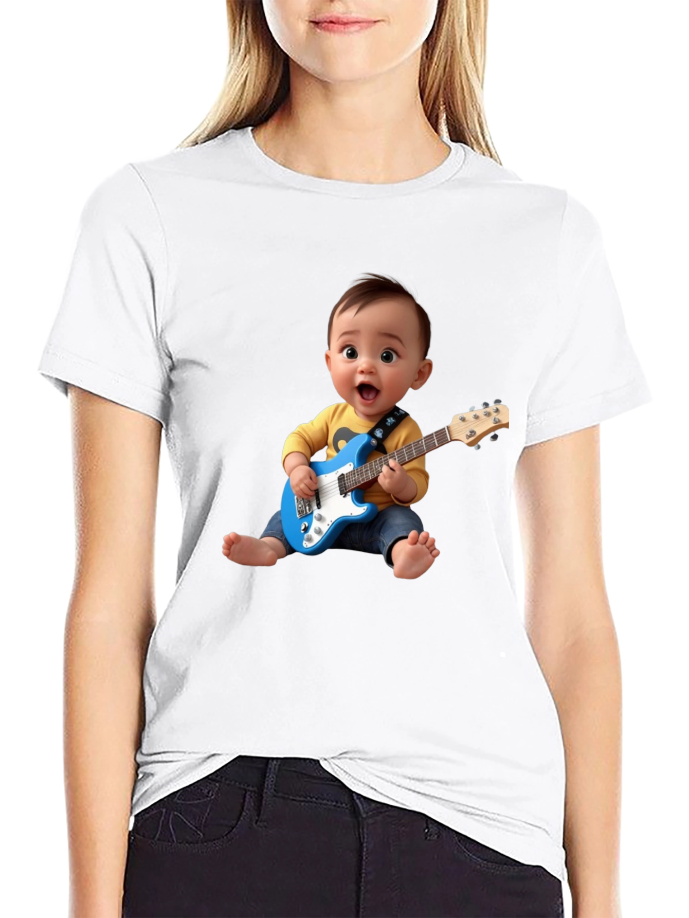 Baby Guitarist T-Shirt: Rock Star Style