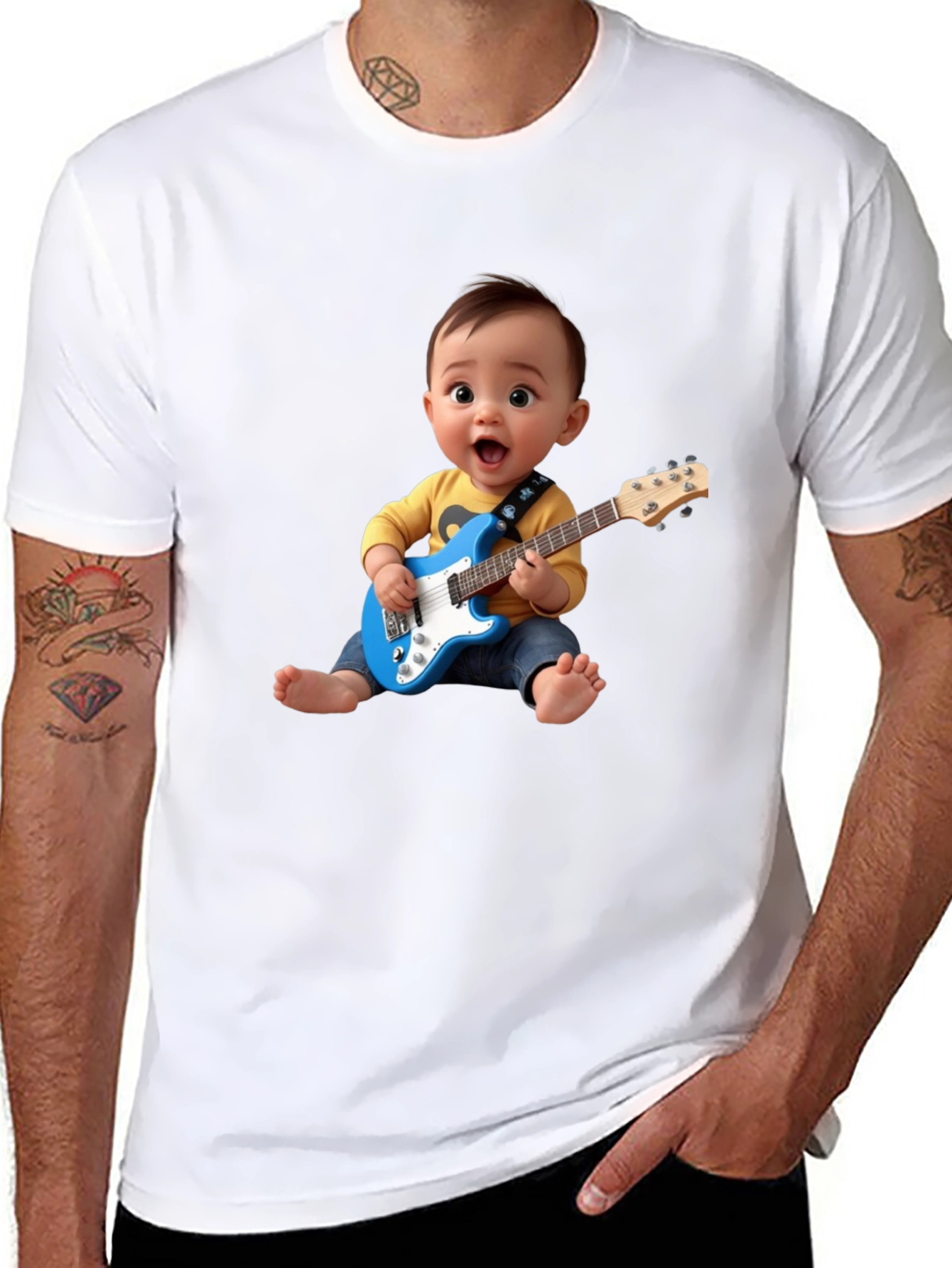 Baby Guitarist T-Shirt: Rock Star Style