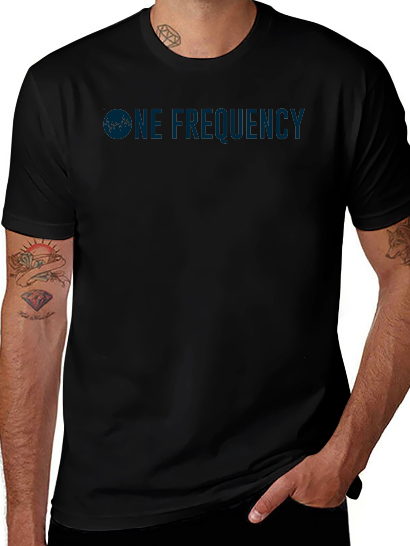 One Frequency Graphic T-Shirt - Black