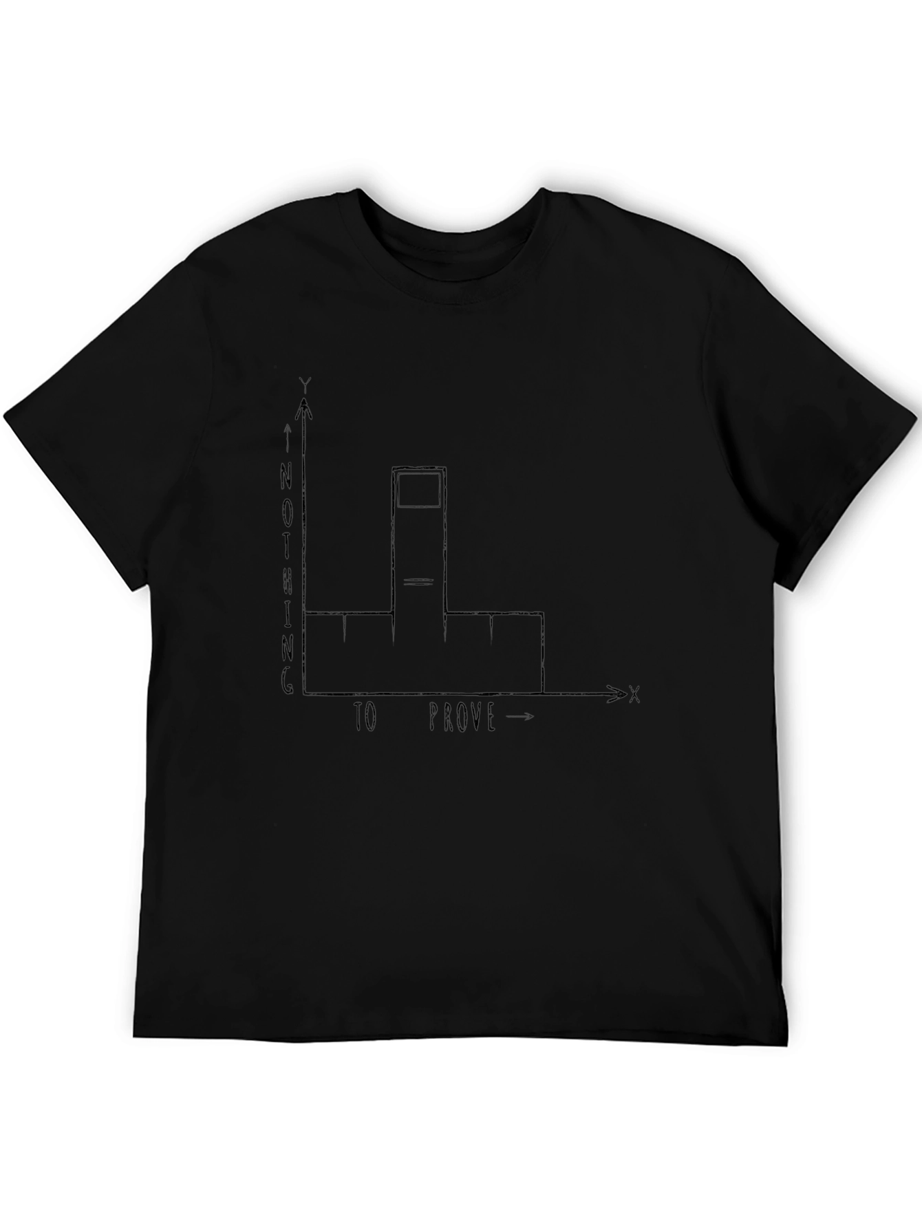 Nothing to Prove Middle Finger Graph T-Shirt