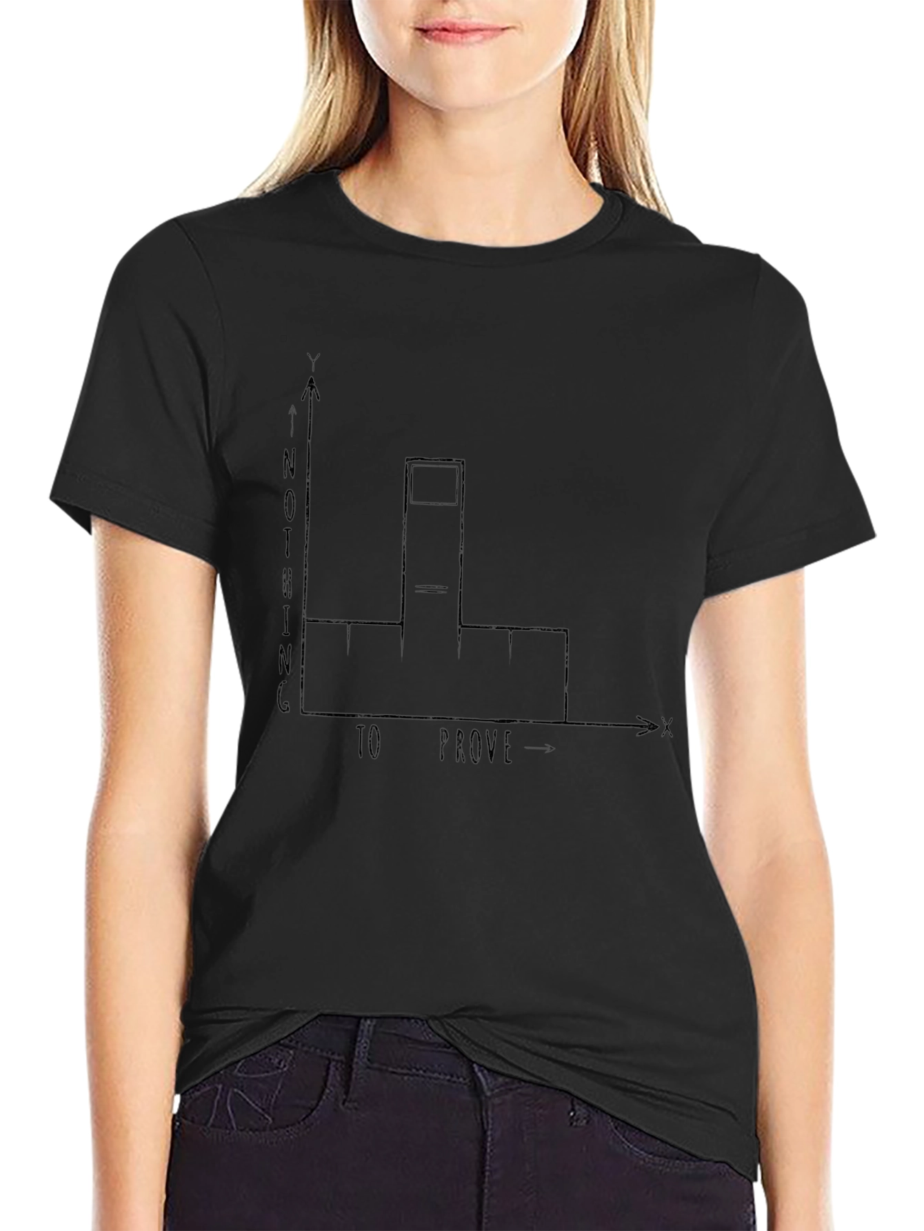 Nothing to Prove Middle Finger Graph T-Shirt