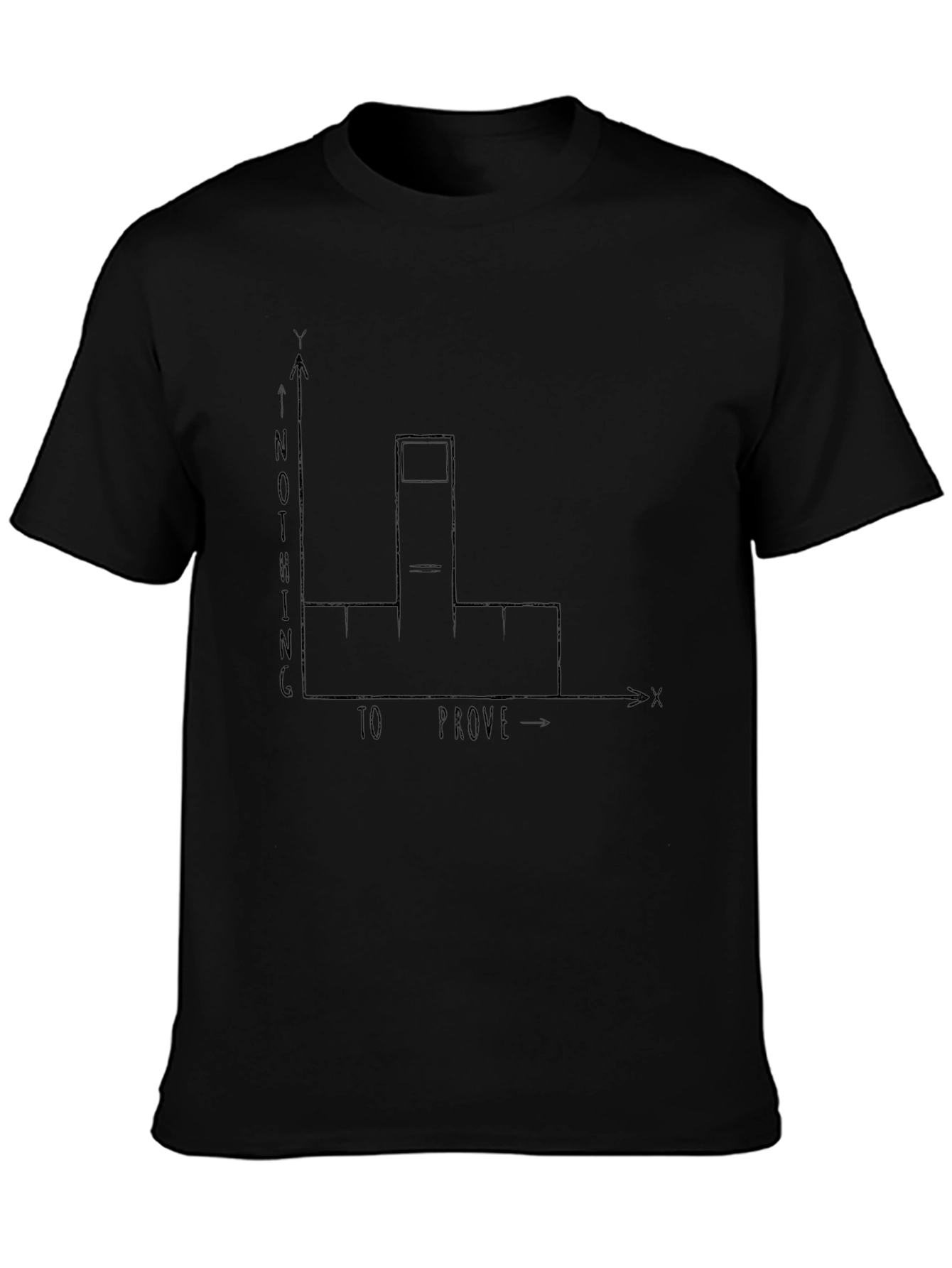 Nothing to Prove Middle Finger Graph T-Shirt