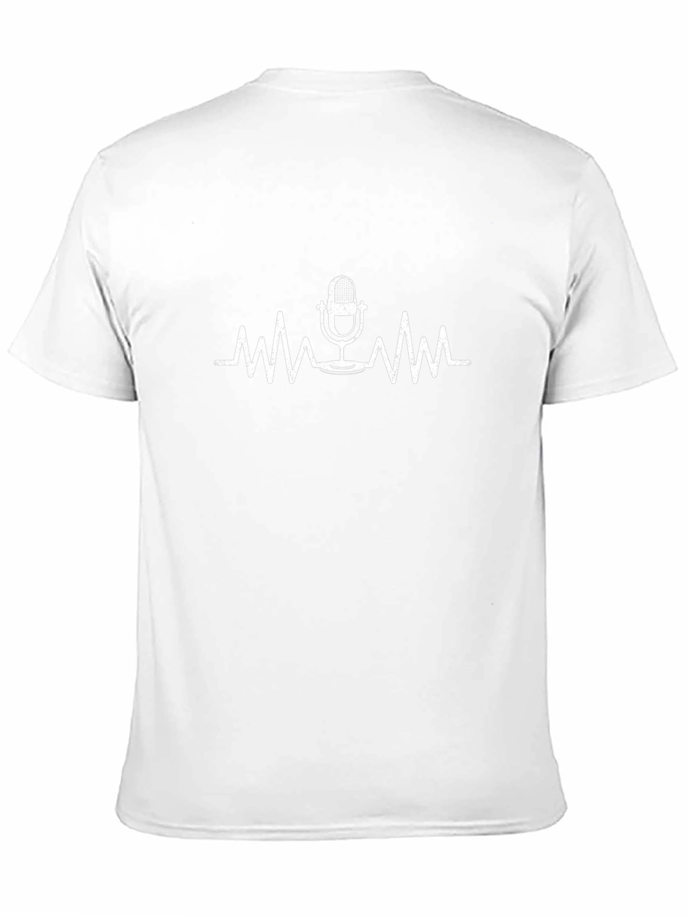 Podcast Heartbeat Graphic Tee - Black Cotton T-Shirt