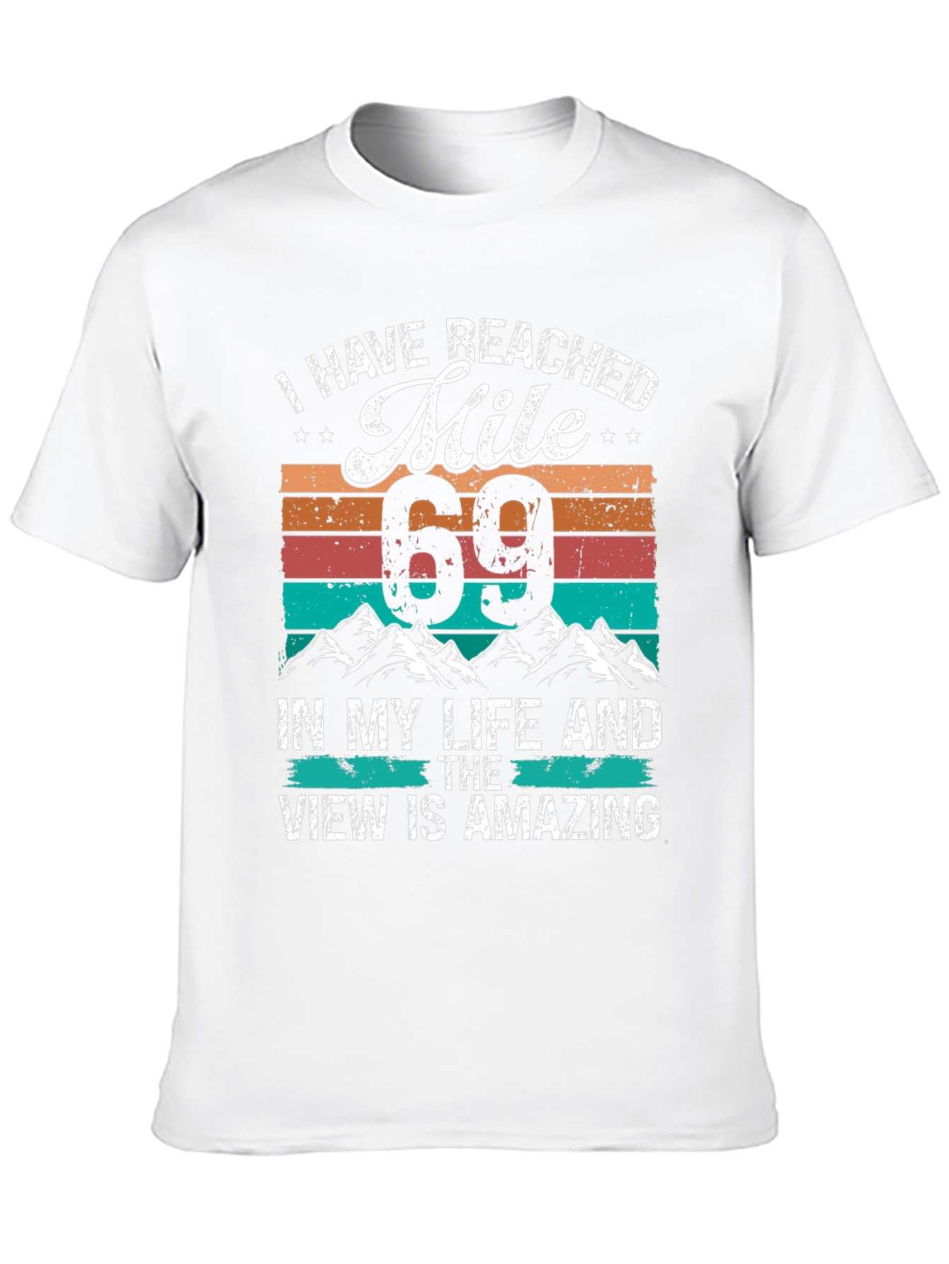 Reached Mile 69 Black Graphic Tee