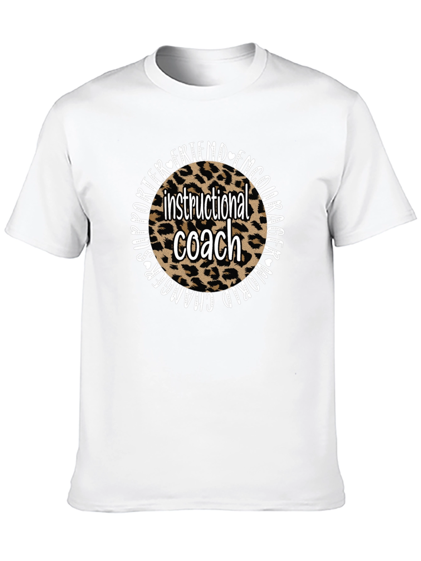 Instructional Coach Leopard Print T-Shirt