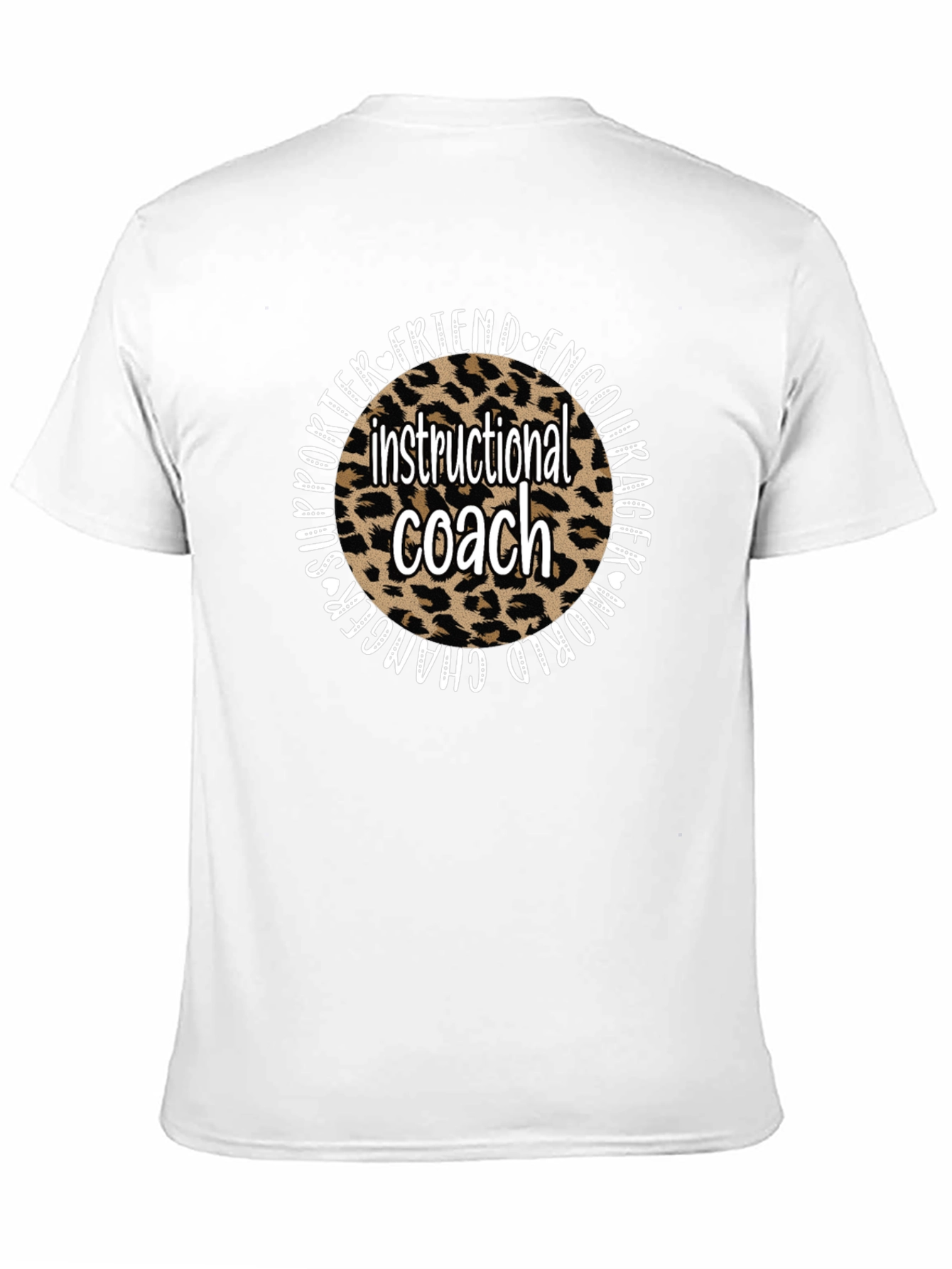 Instructional Coach Leopard Print T-Shirt