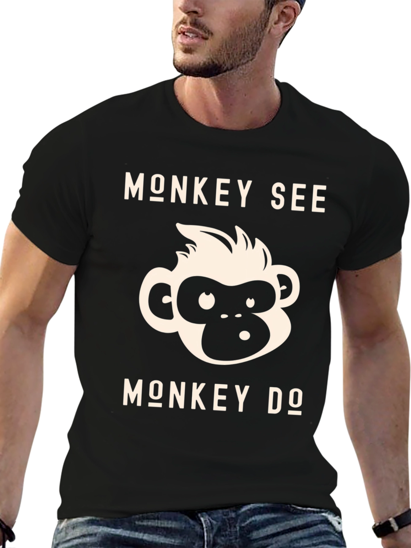 Monkey See Monkey Do Graphic Tee