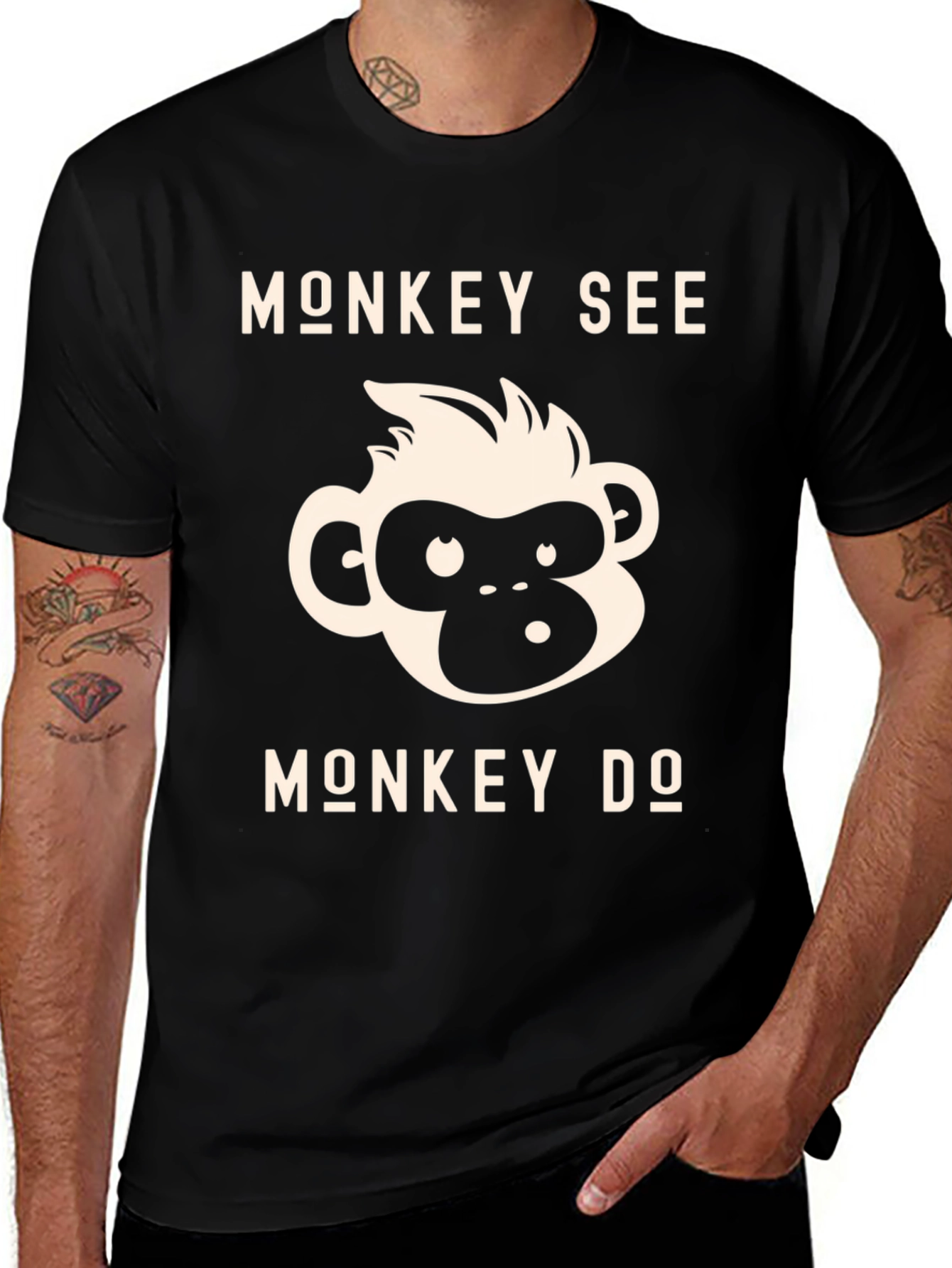 Monkey See Monkey Do Graphic Tee