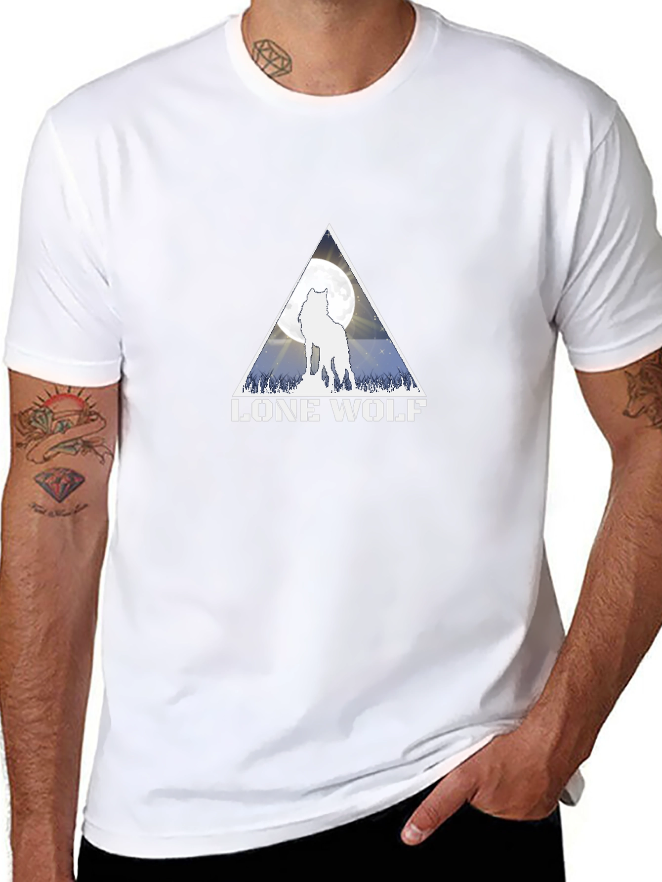 Lone Wolf Graphic Tee - Black T-Shirt