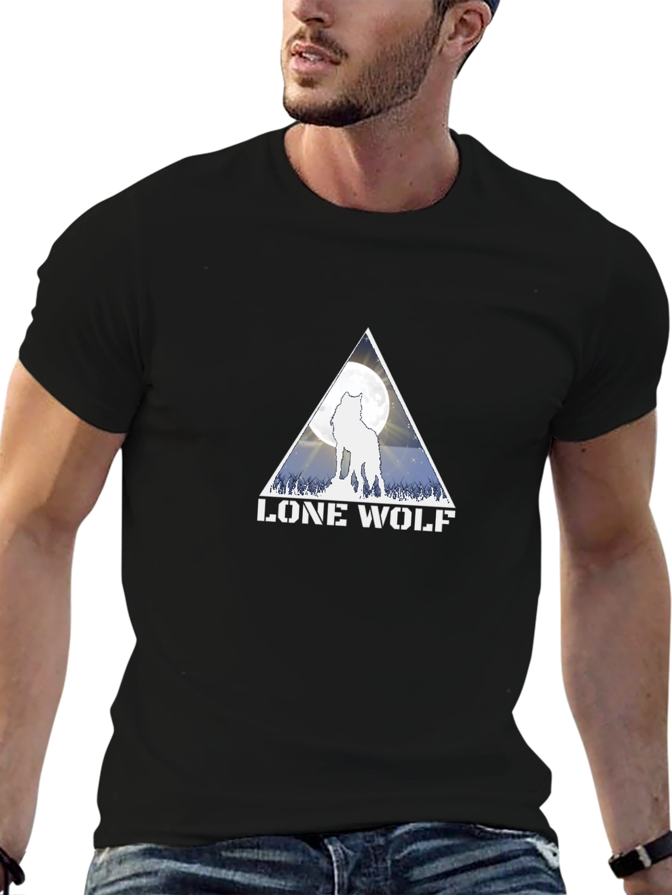 Lone Wolf Graphic Tee - Black T-Shirt
