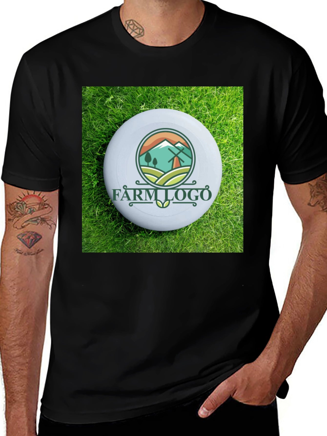 Farm Logo Graphic T-Shirt