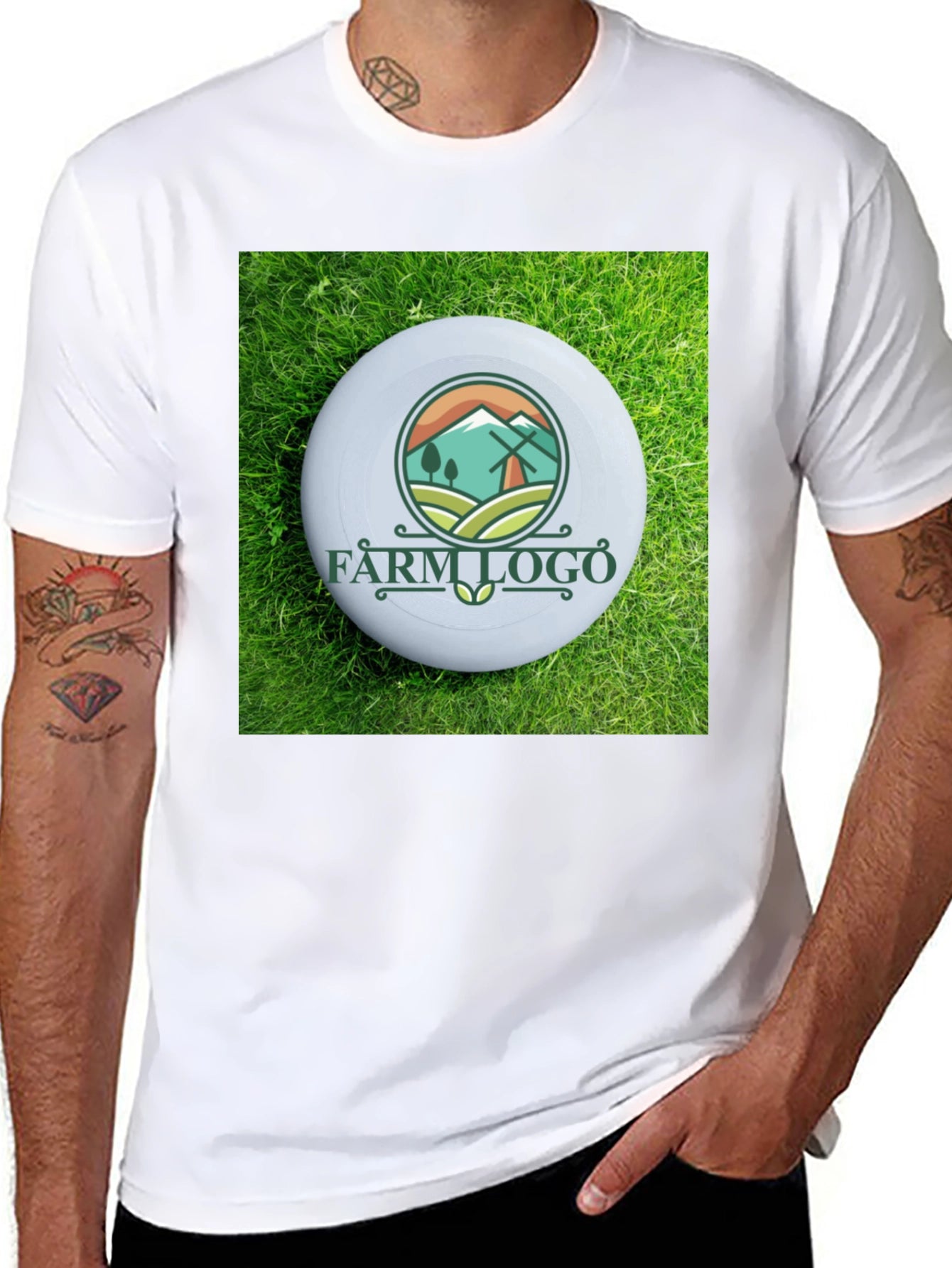 Farm Logo Graphic T-Shirt