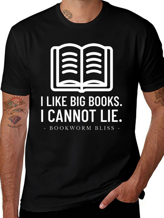 Bookworm Bliss Tee: I Like Big Books T-Shirt