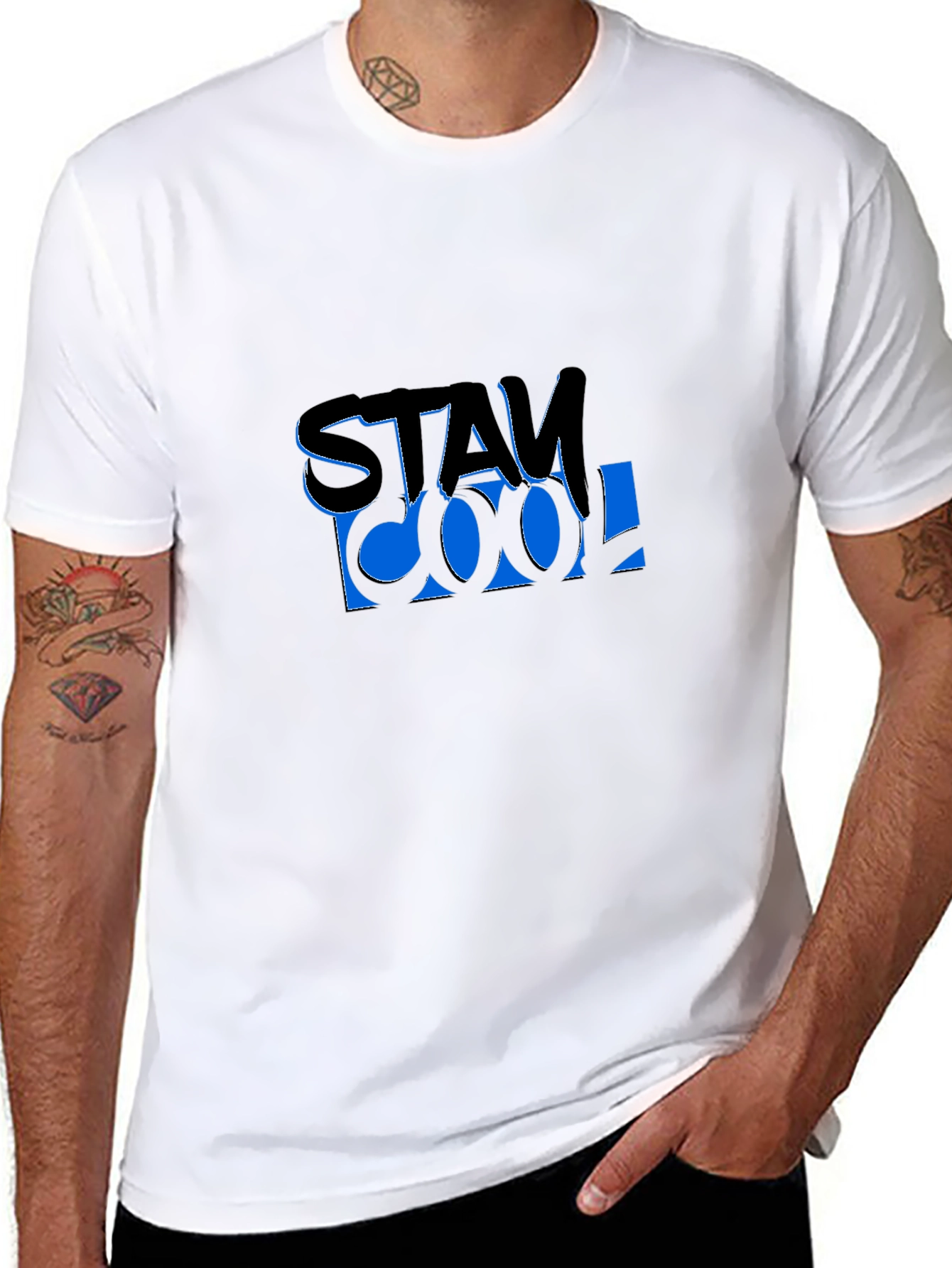 Stay Cool Graphic T-Shirt - Black