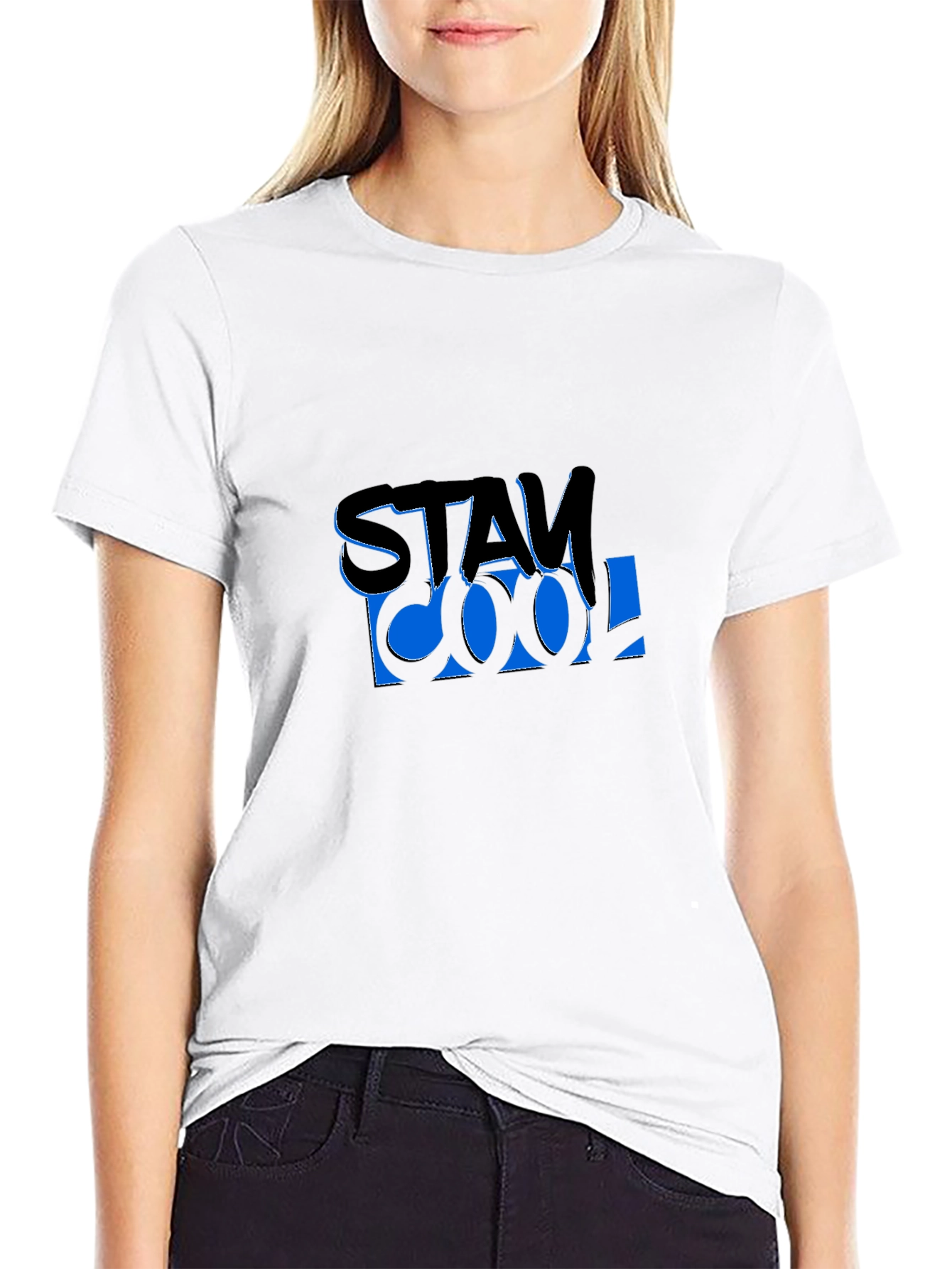 Stay Cool Graphic T-Shirt - Black