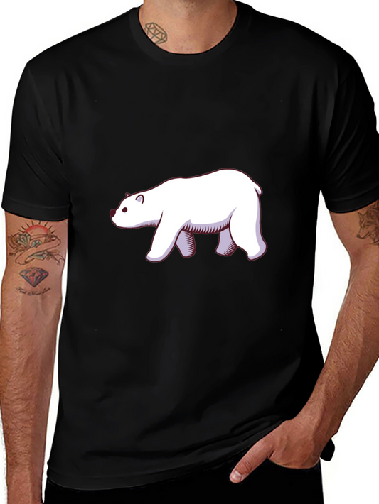 Cool Bear Graphic Tee - Black Cotton T-Shirt