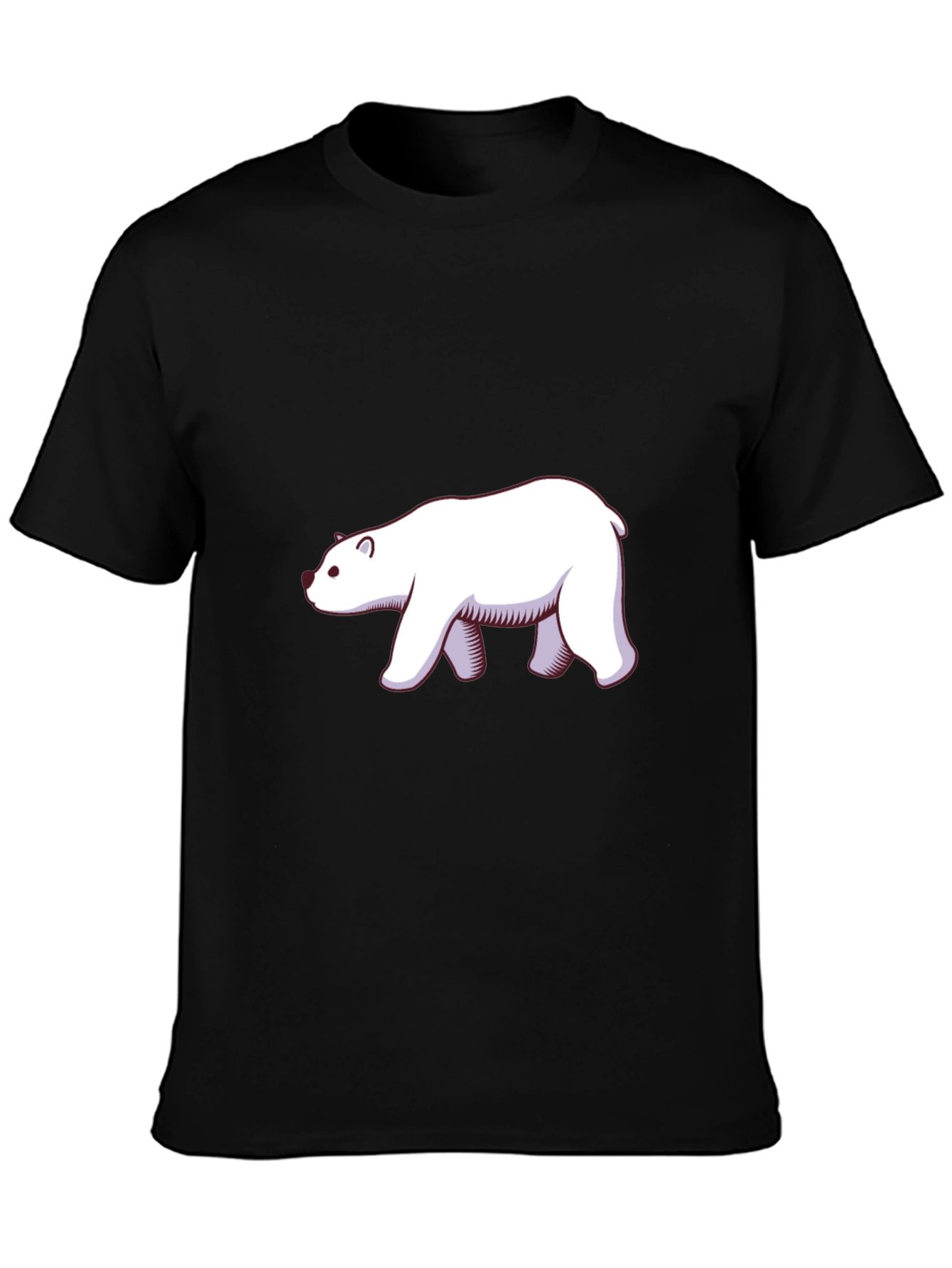 Cool Bear Graphic Tee - Black Cotton T-Shirt
