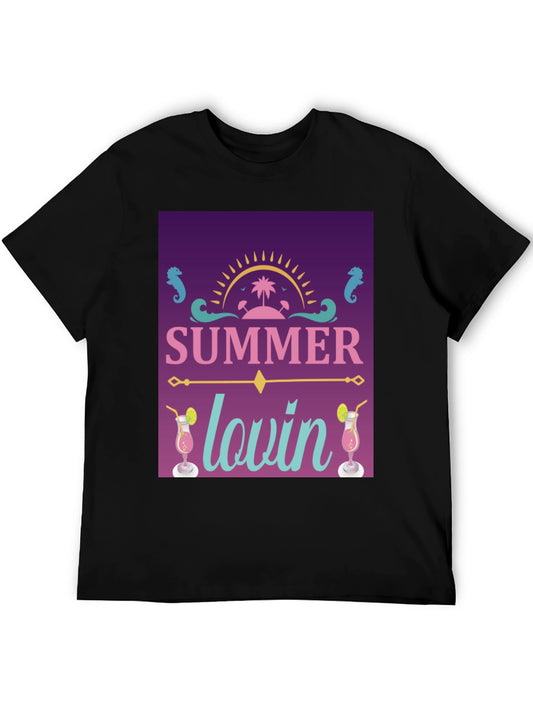 Summer Lovin Graphic T-Shirt - Black