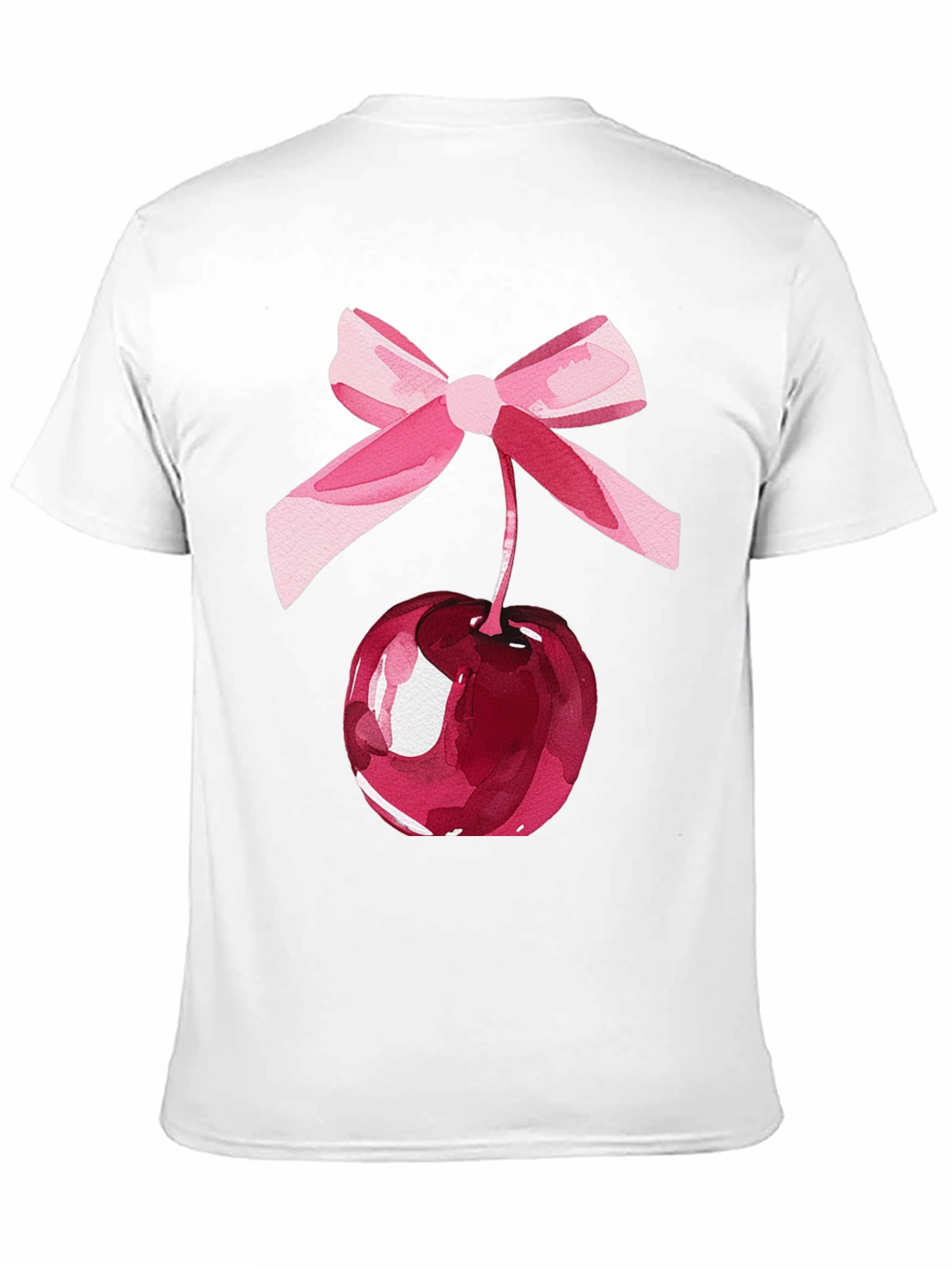 Cherry Bow Graphic Tee - Stylish Casual Wear