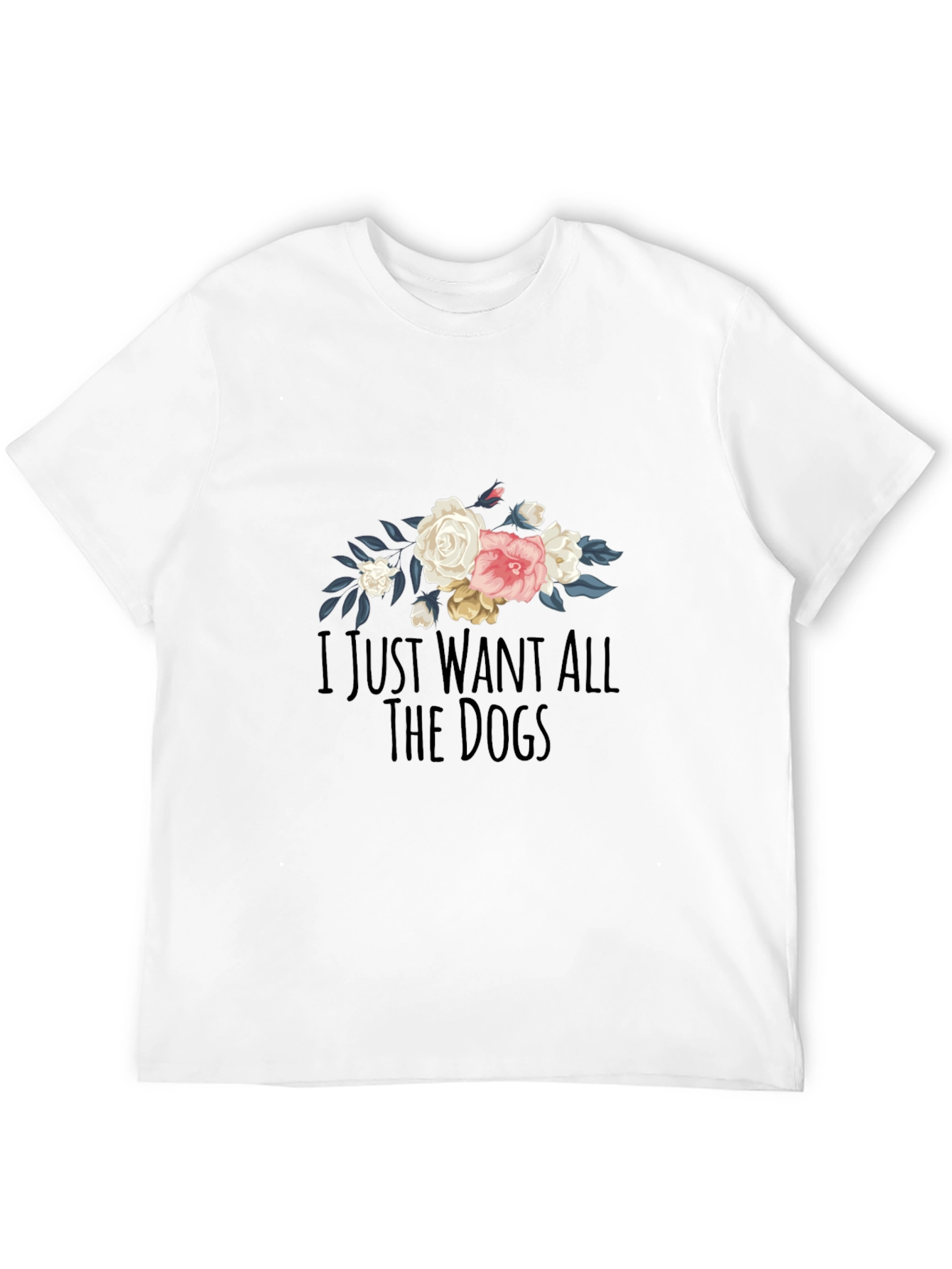 Floral Dog Lover T-Shirt