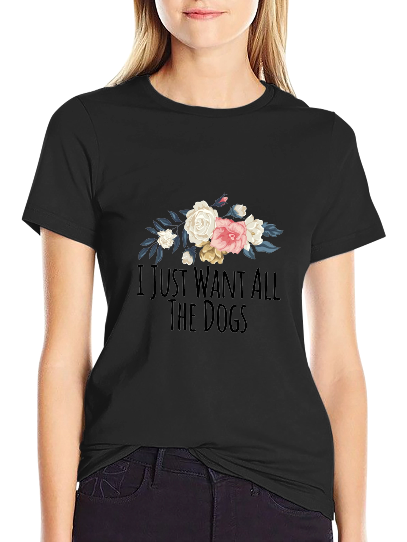 Floral Dog Lover T-Shirt