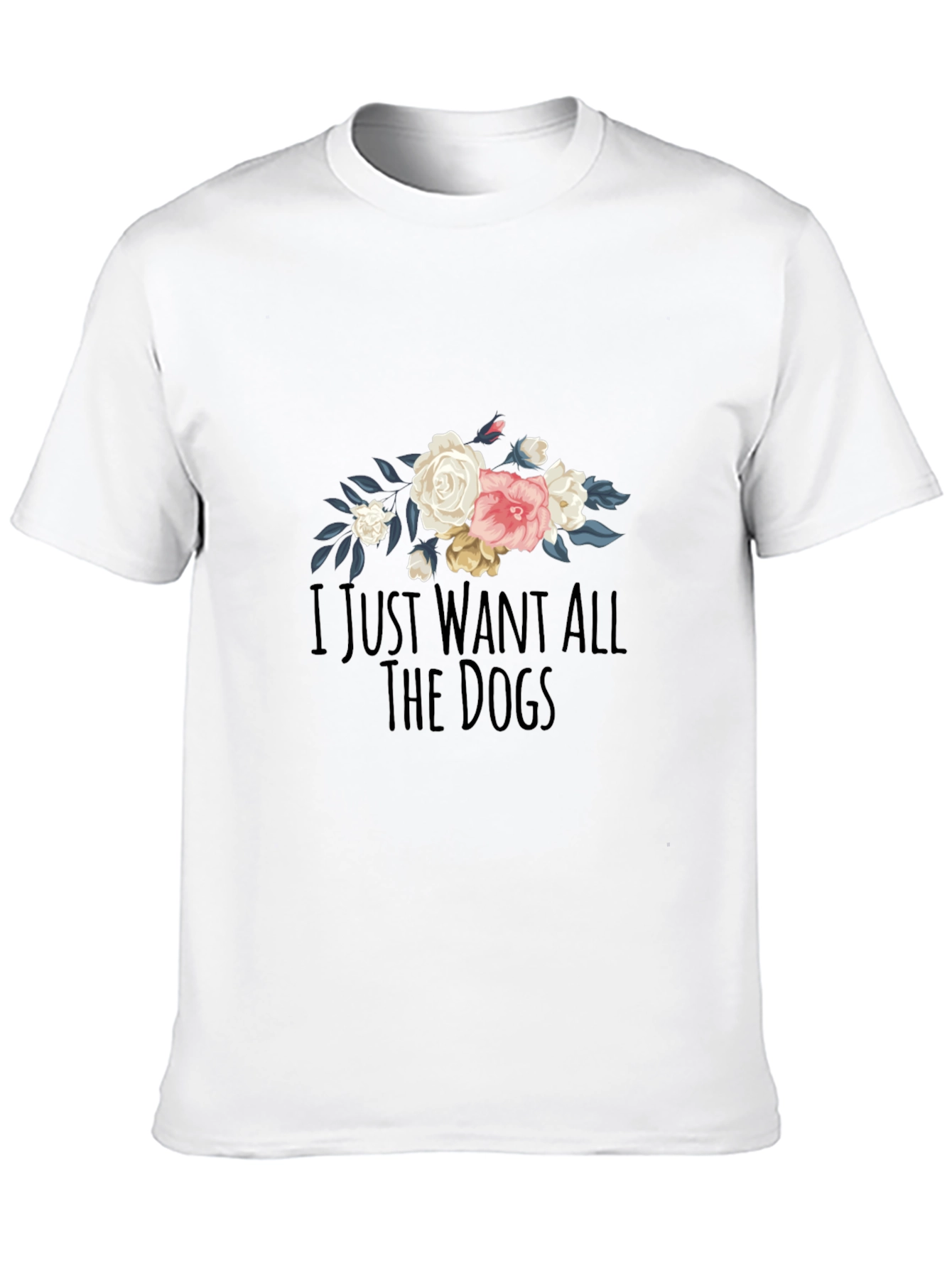 Floral Dog Lover T-Shirt