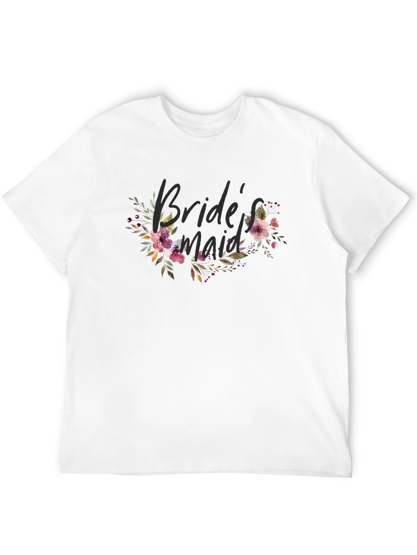 Brides Maid Floral T-Shirt