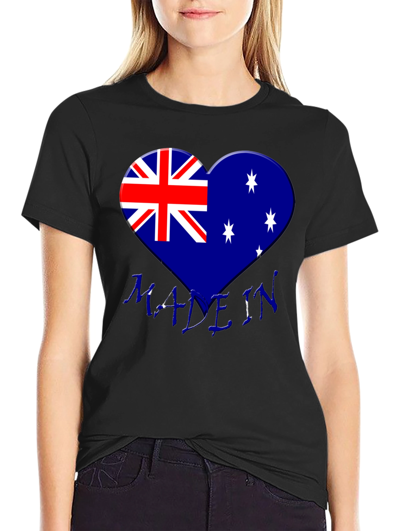 Australia Flag Heart T-Shirt