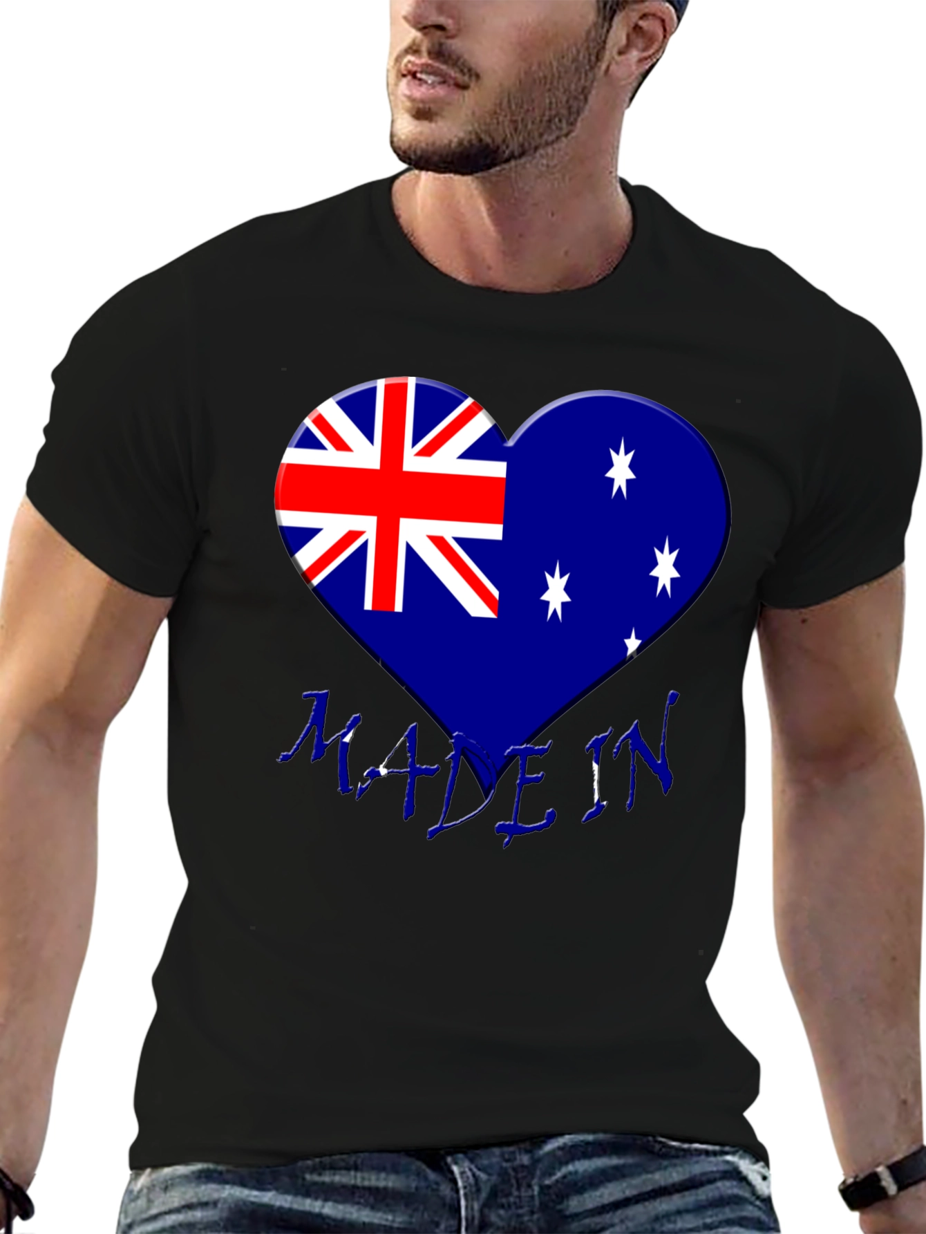 Australia Flag Heart T-Shirt