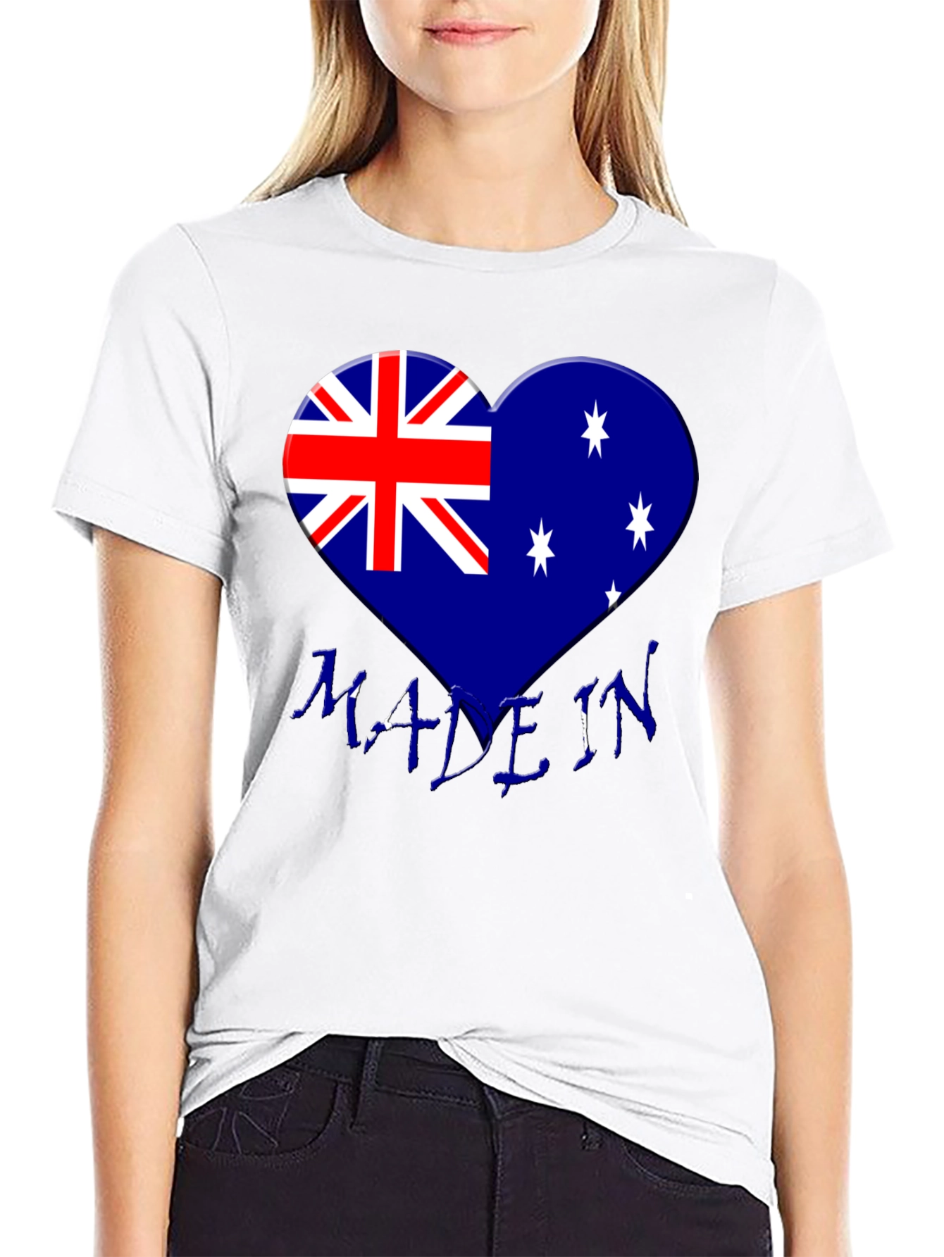 Australia Flag Heart T-Shirt
