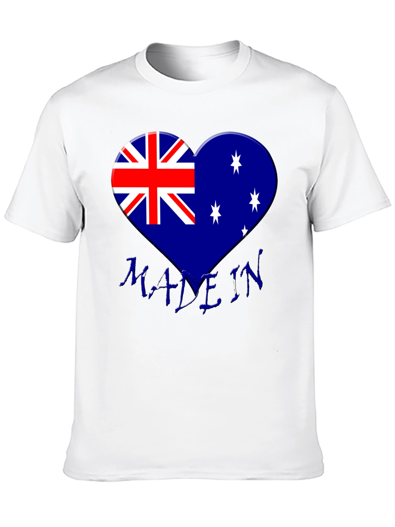 Australia Flag Heart T-Shirt