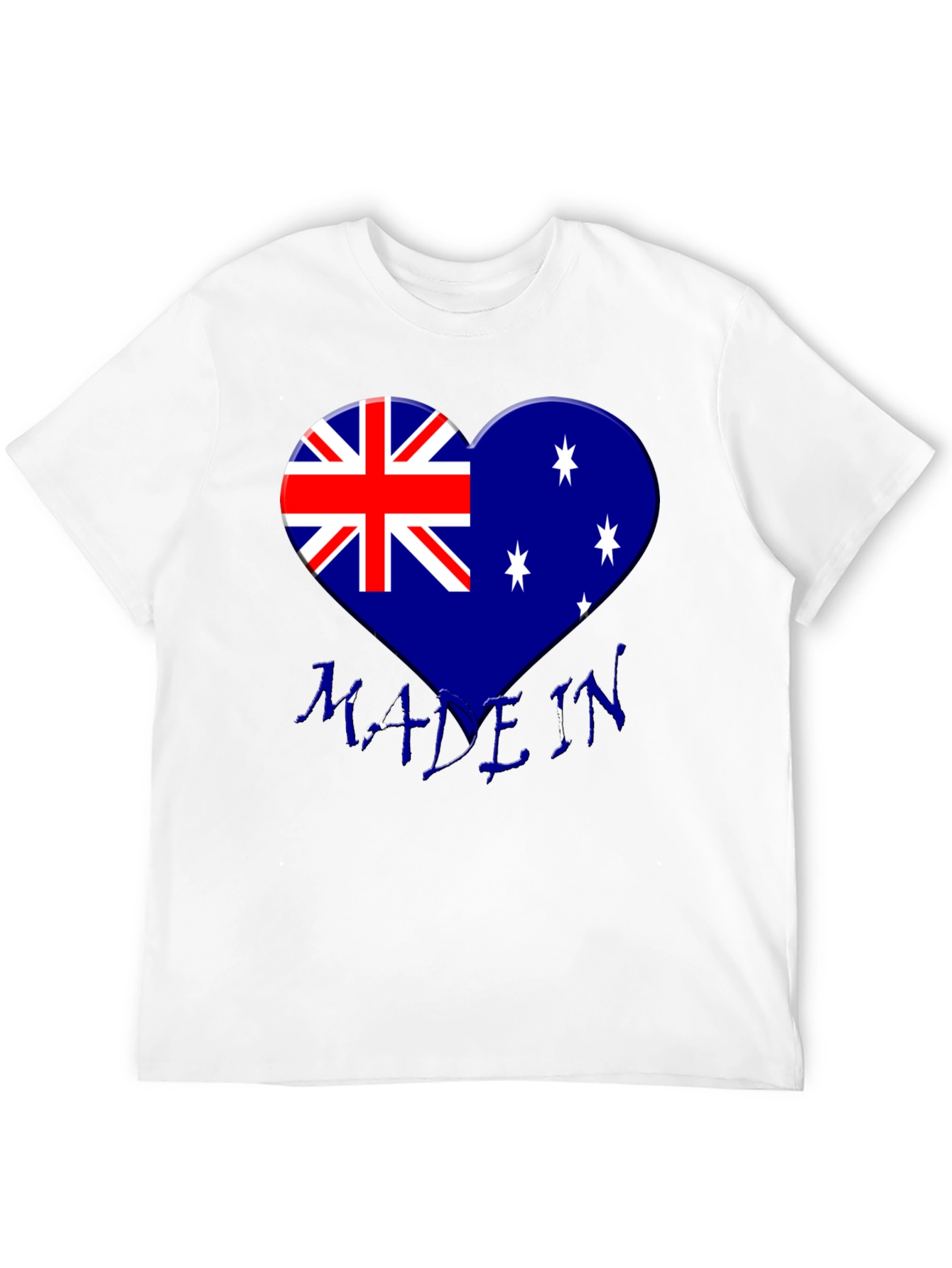 Australia Flag Heart T-Shirt