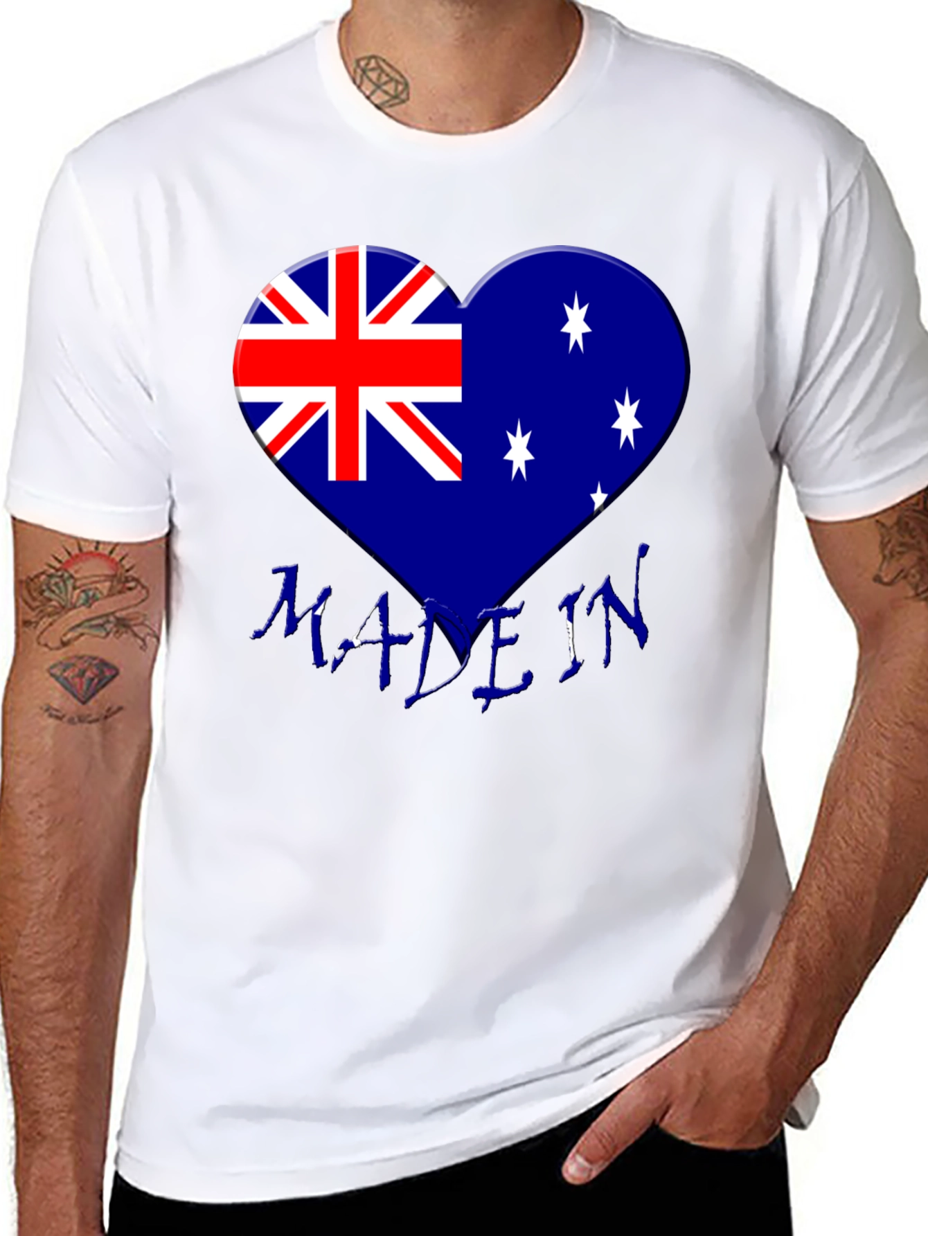 Australia Flag Heart T-Shirt