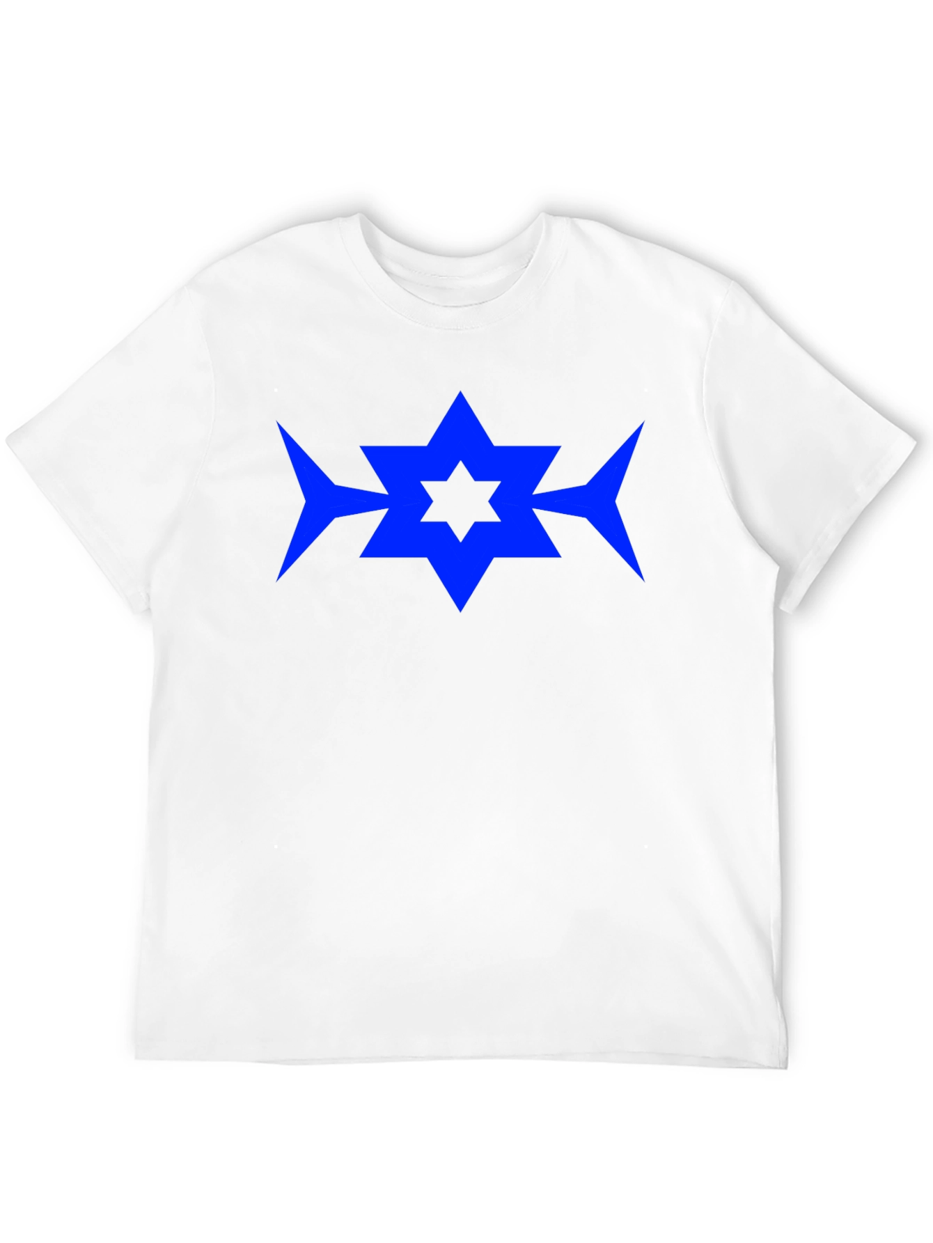 Blue Star Graphic Black T-Shirt