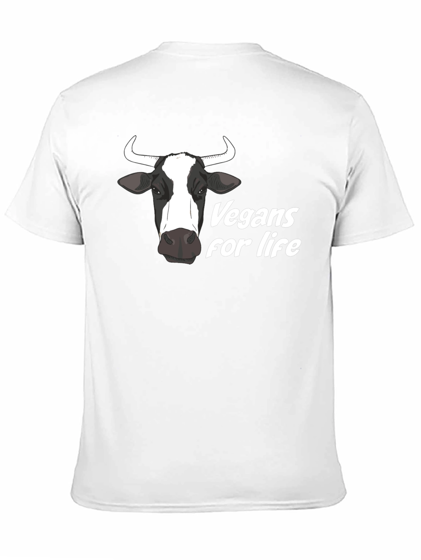 Vegan for Life Cow Graphic Tee