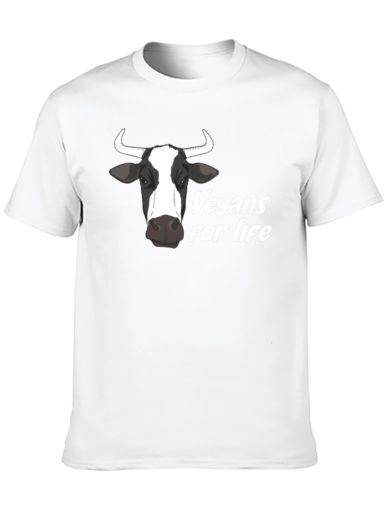Vegan for Life Cow Graphic Tee