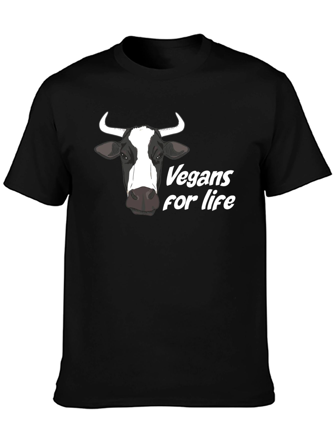 Vegan for Life Cow Graphic Tee