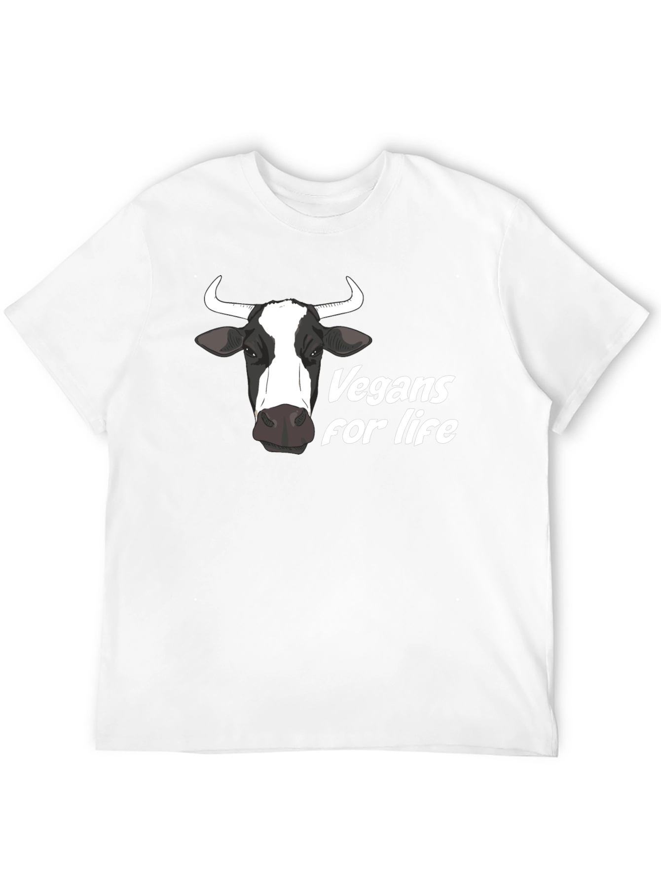 Vegan for Life Cow Graphic Tee