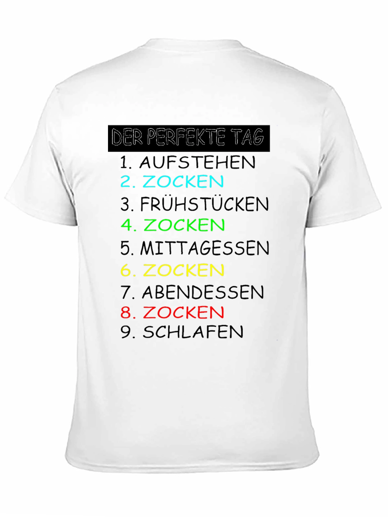 Gamers Perfect Day Black T-Shirt