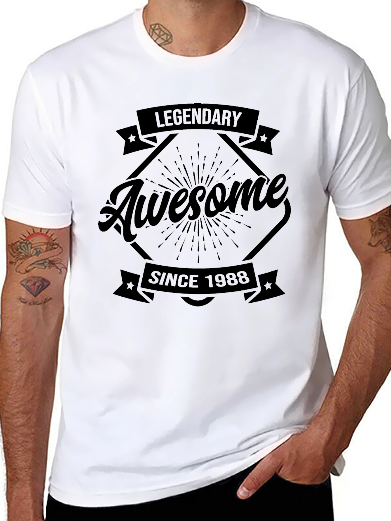 Legendary Awesome Since 1988 Black T-Shirt