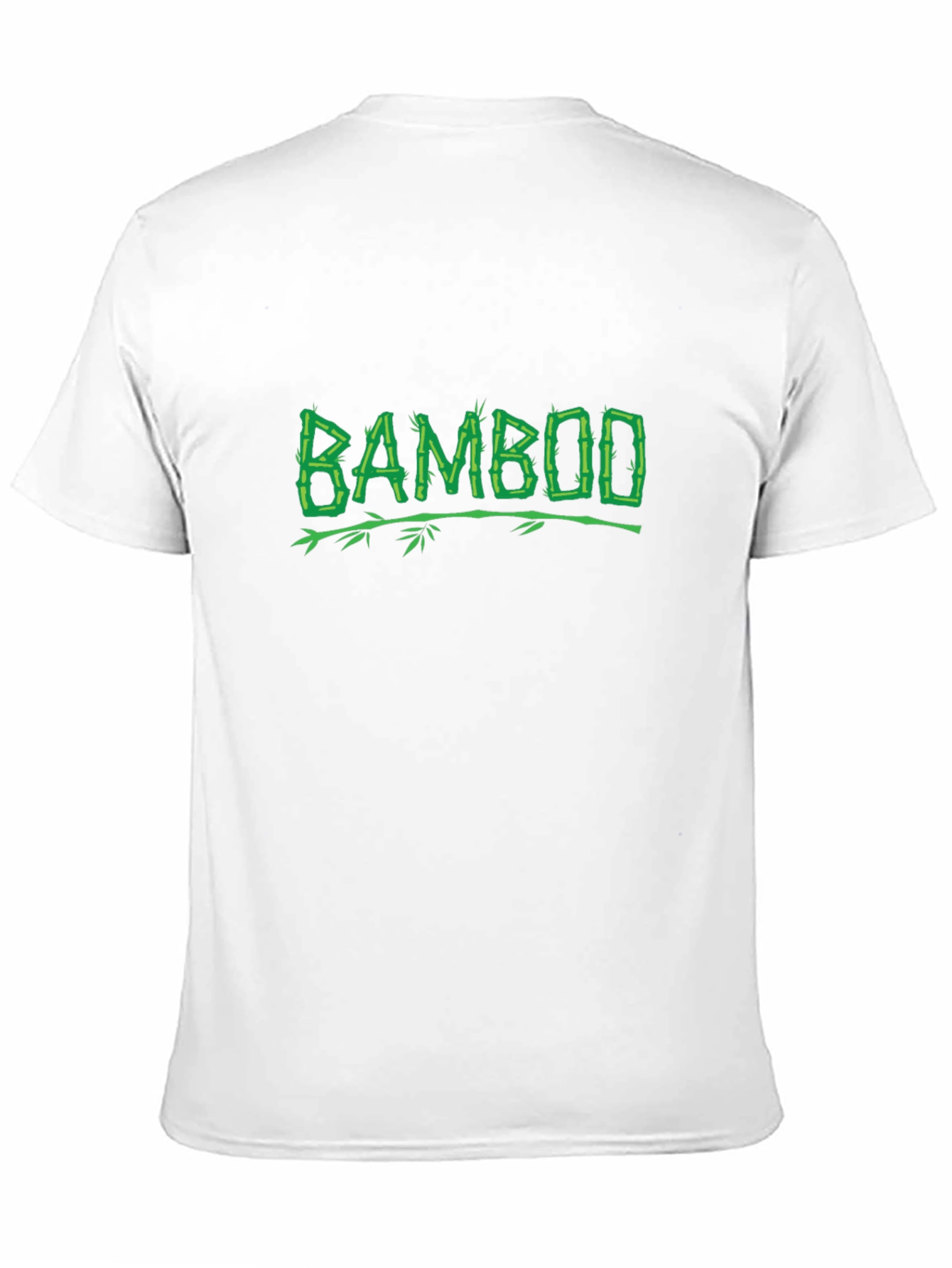 Bamboo Graphic Print Black T-Shirt