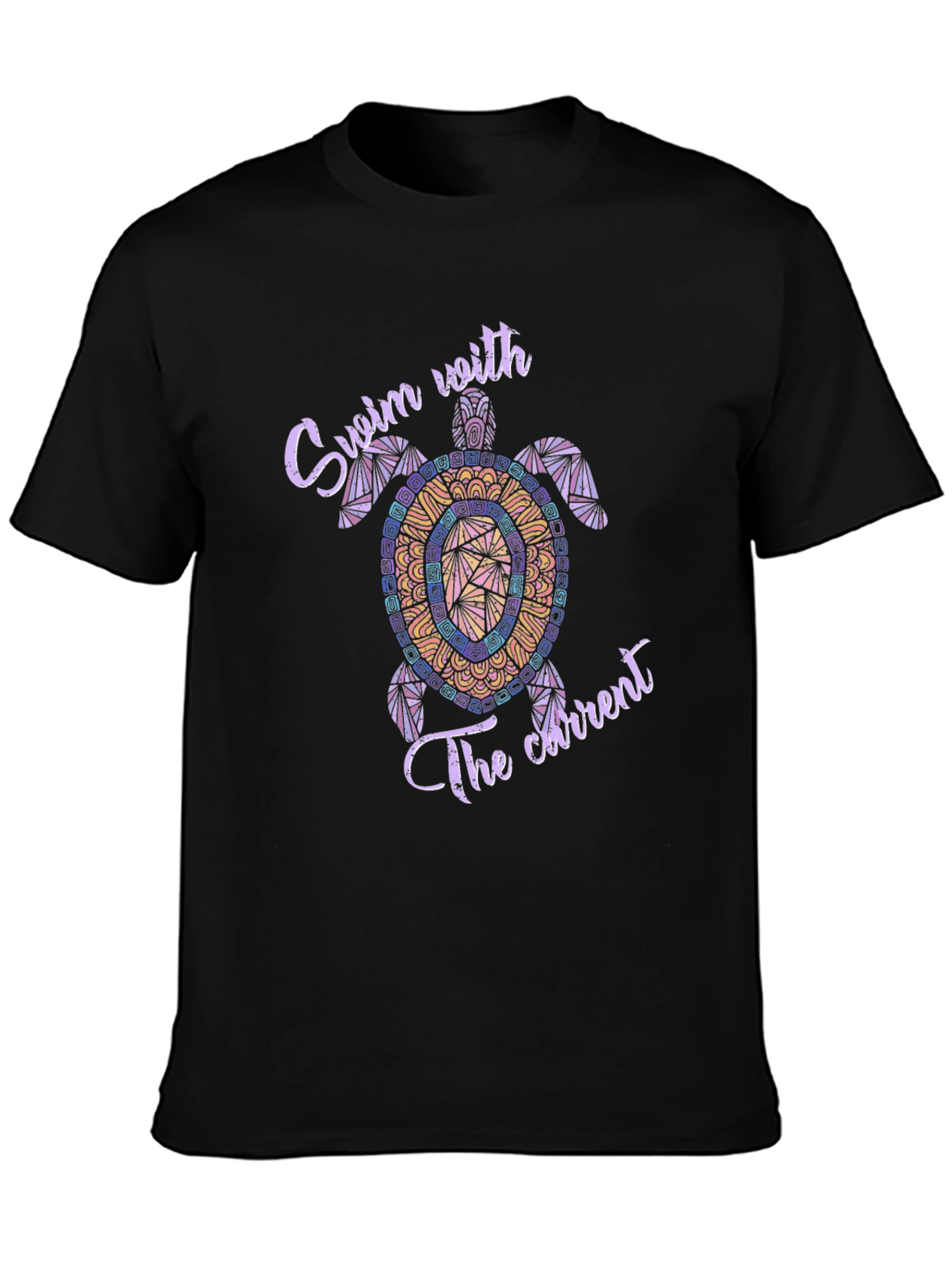 Swim with the Current Turtle T-Shirt
